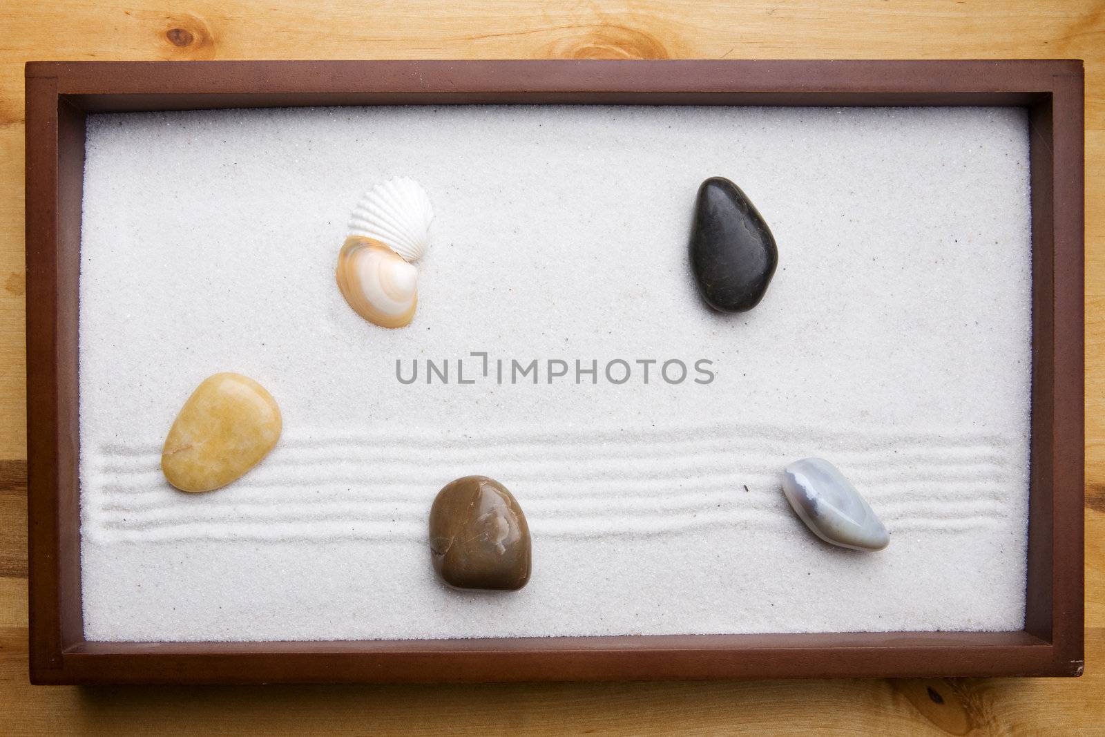 Zen Rock Garden by leaf