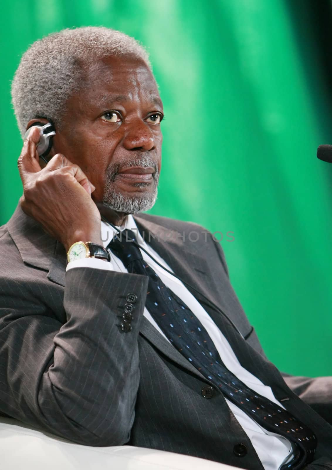 Kofi Annan - Ghanaian diplomat who served as the seventh Secretary-General of the United Nations from January 1, 1997 to January 1, 2007, serving two five-year terms. Annan was also the co-recipient of the Nobel Peace Prize in 2001.