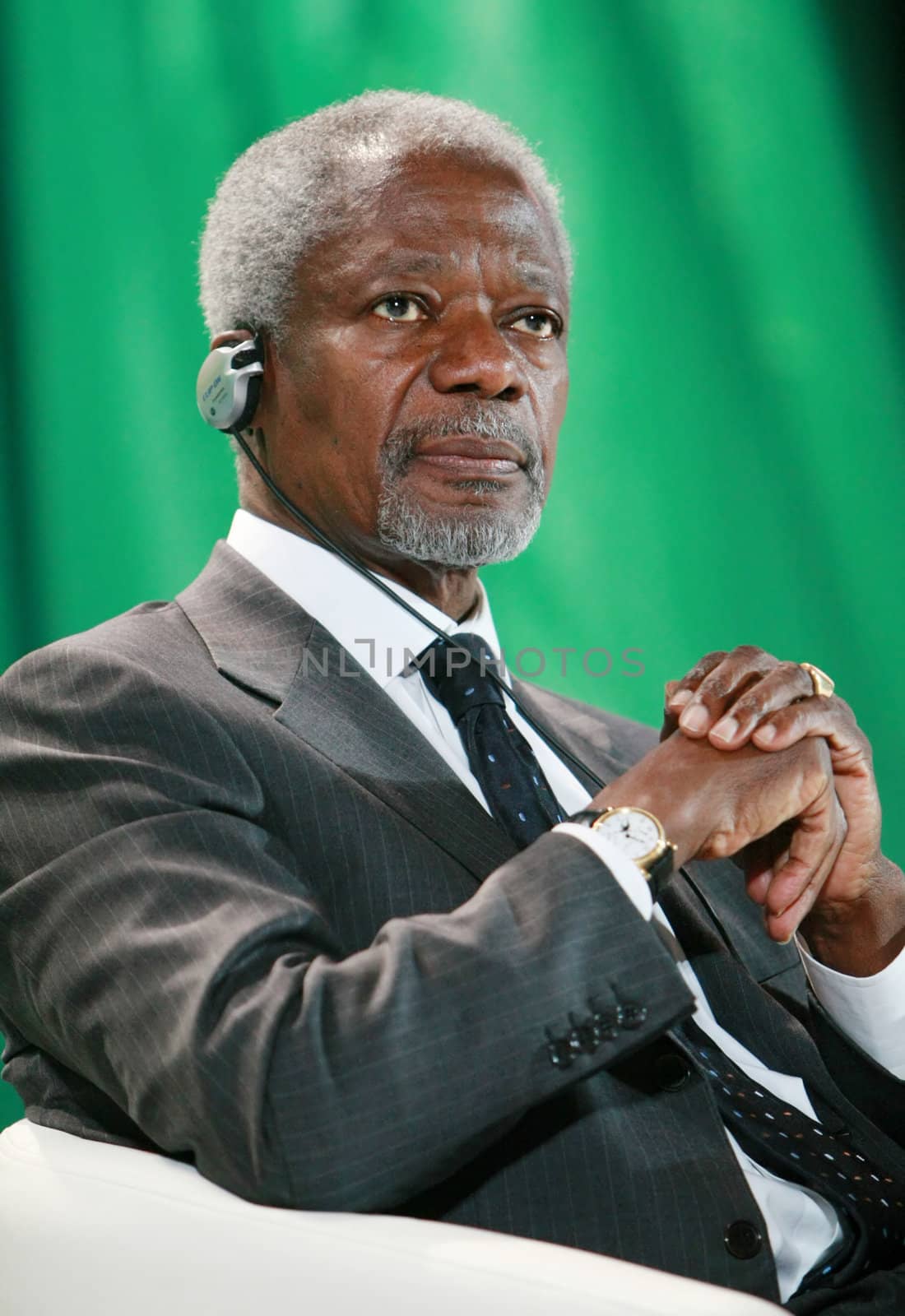 Kofi Annan - Ghanaian diplomat who served as the seventh Secretary-General of the United Nations from January 1, 1997 to January 1, 2007, serving two five-year terms. Annan was also the co-recipient of the Nobel Peace Prize in 2001.