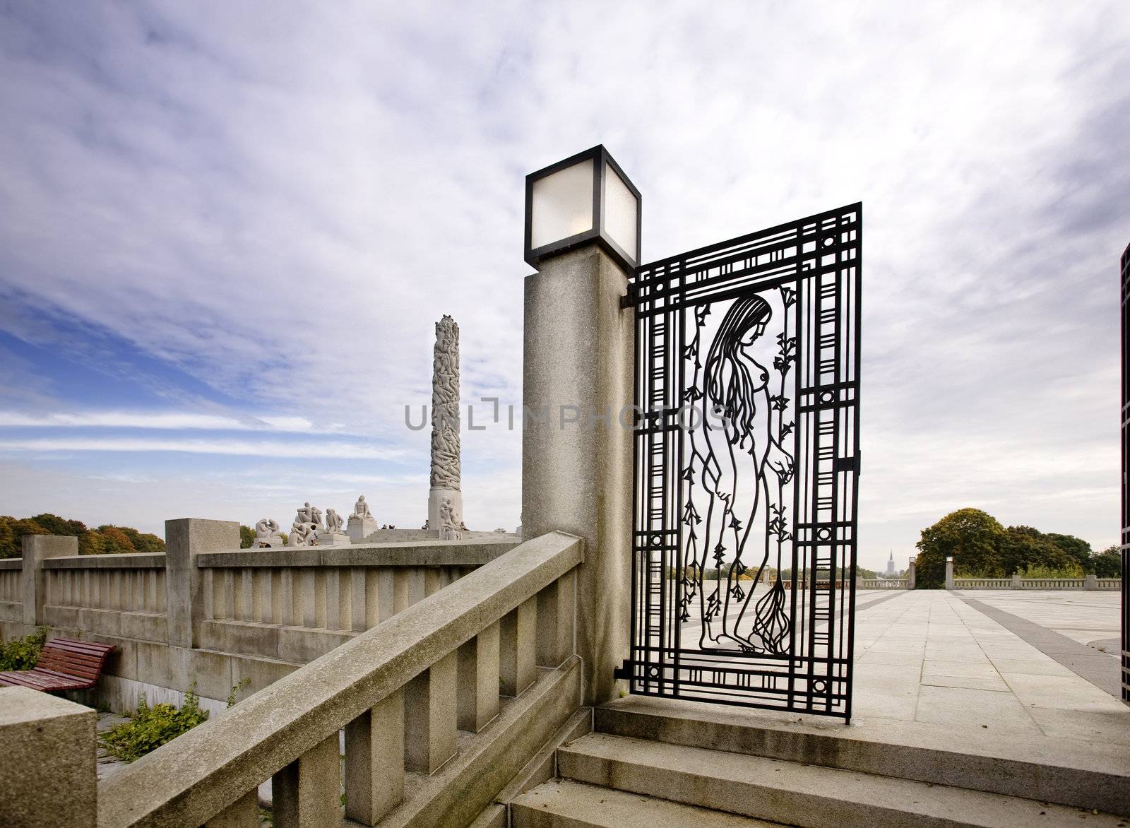 Vigelandsparken located in Oslo Norway