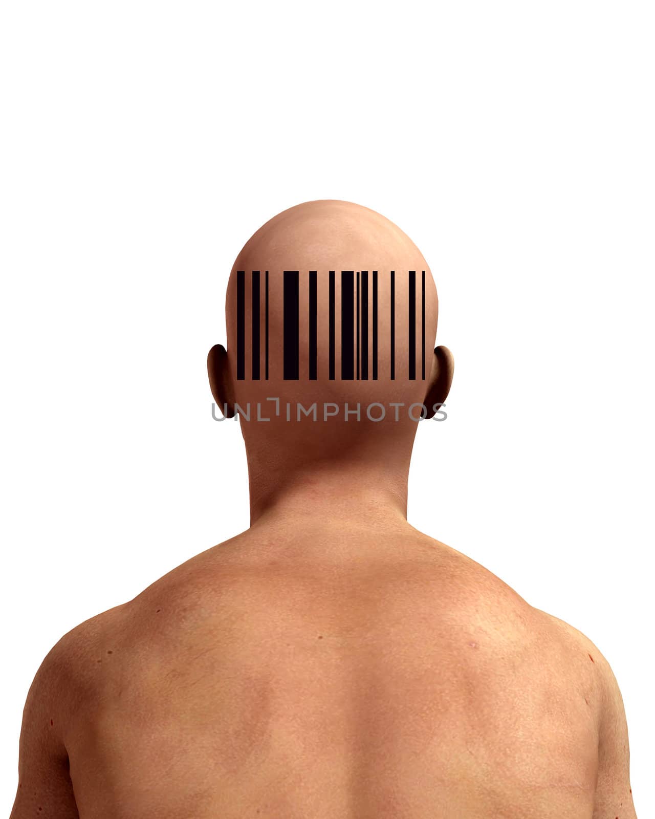 Barcode Man by harveysart