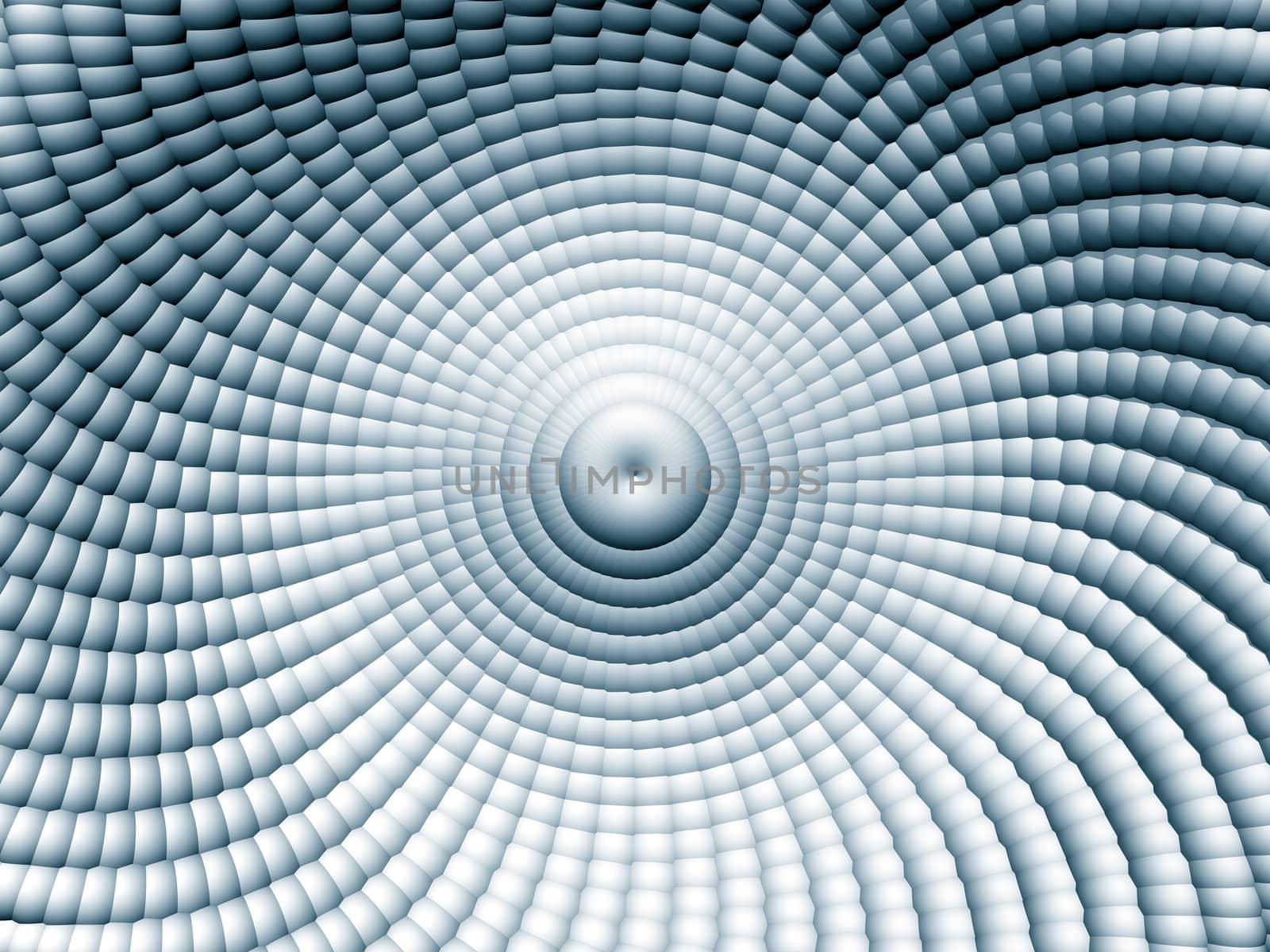 Abstract organic form on black background - 3d illustration