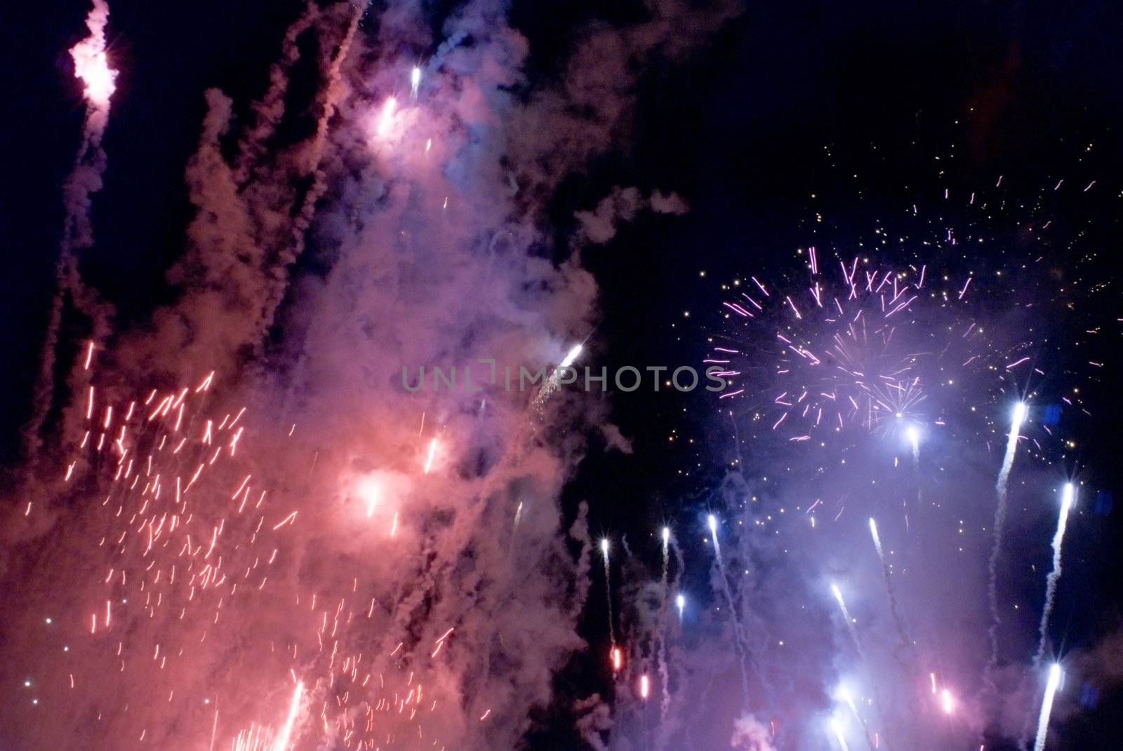 a spectacular fireworks display to celebrate australia day