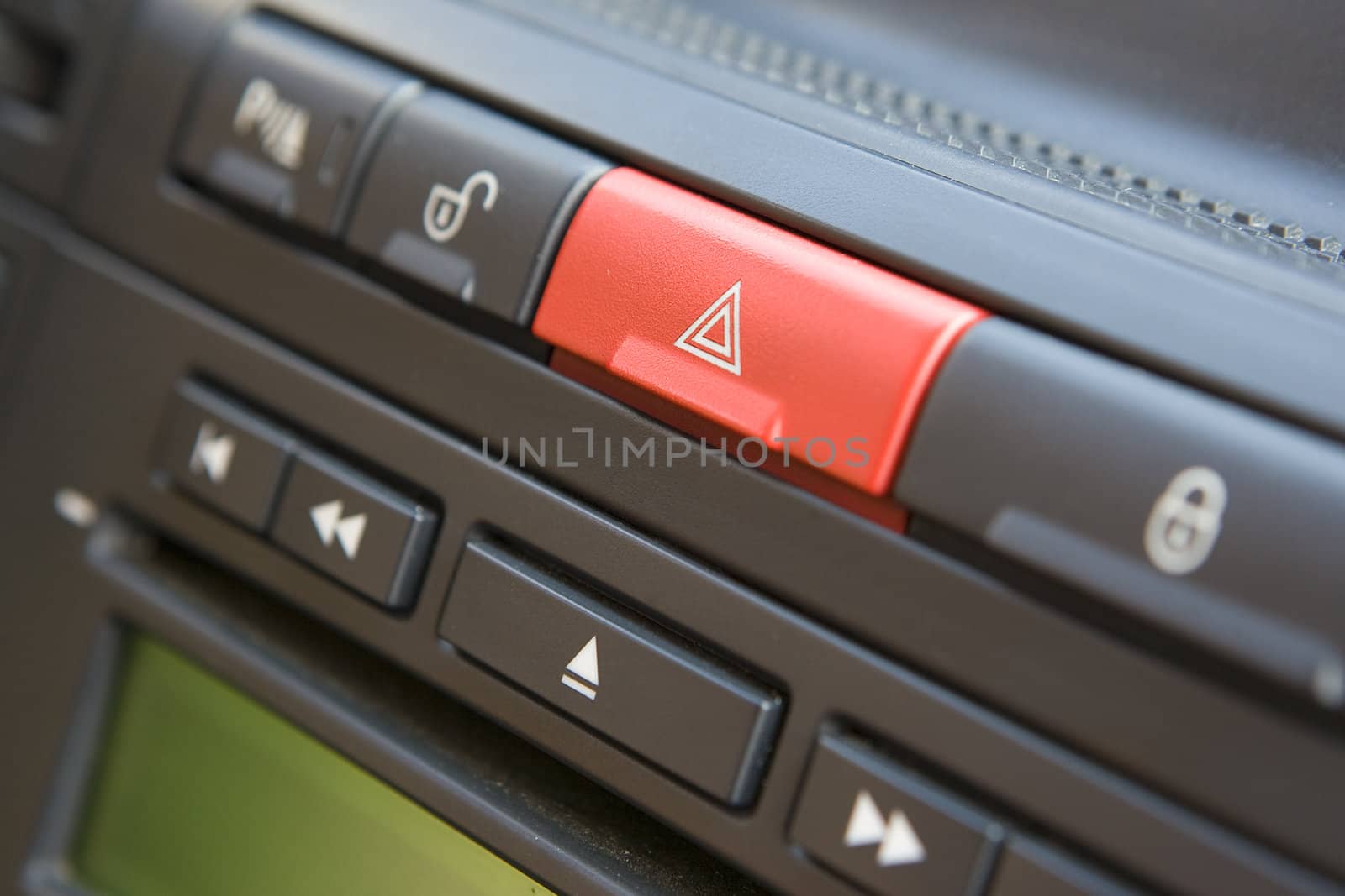 Emergency button in the modern car