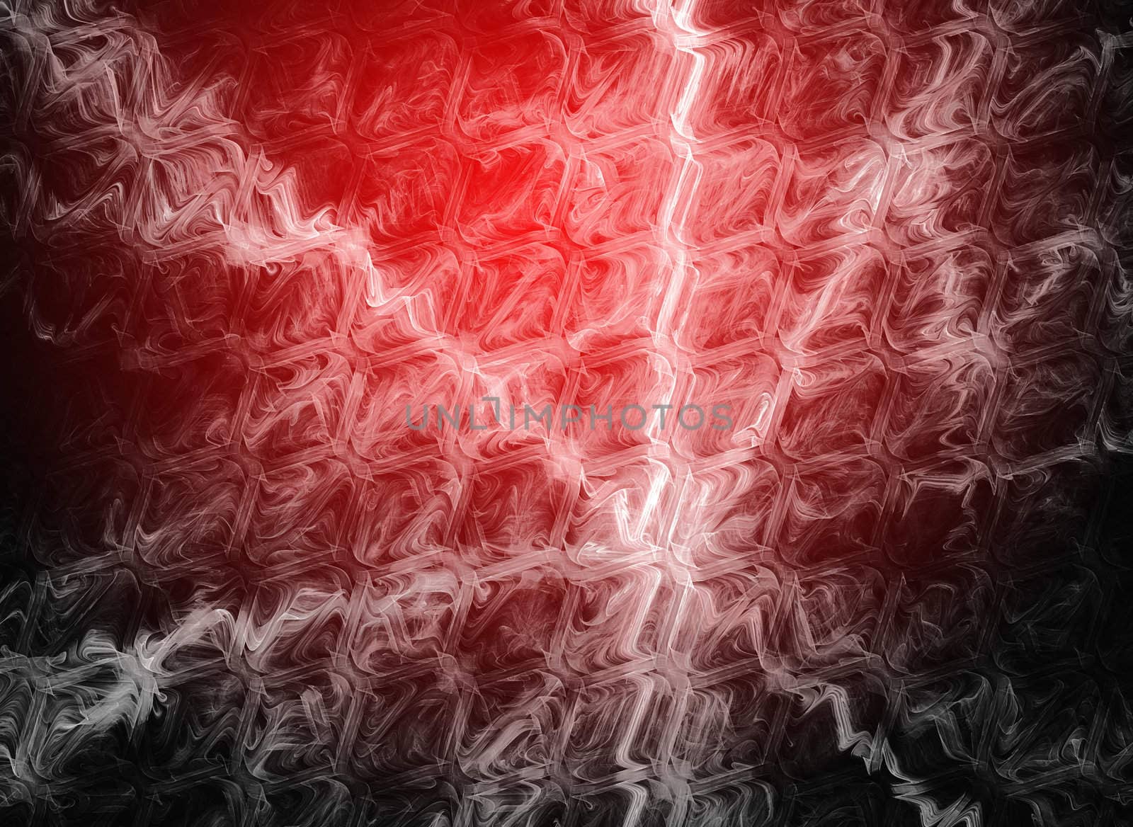 Abstract red waves and random circles, background