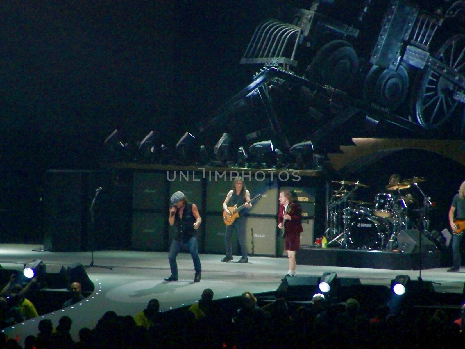 on stage with acdc  by hicster