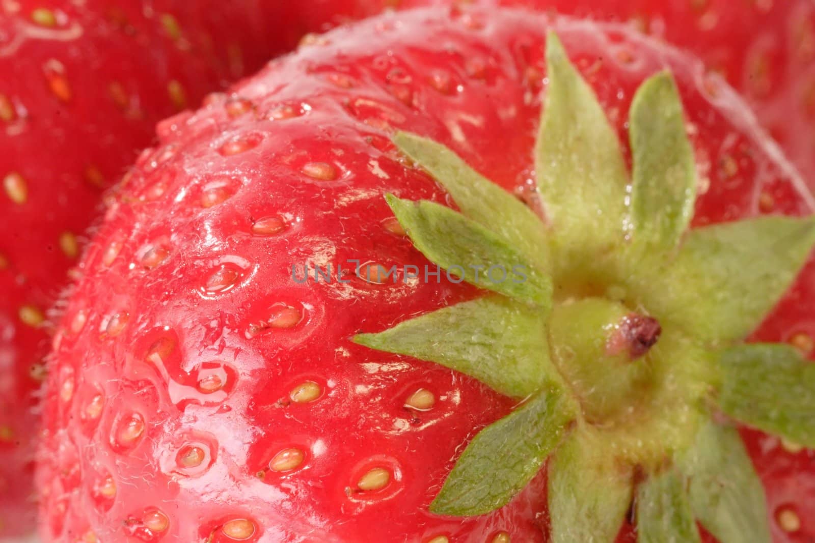 Close-up of fresh strawberries as background
