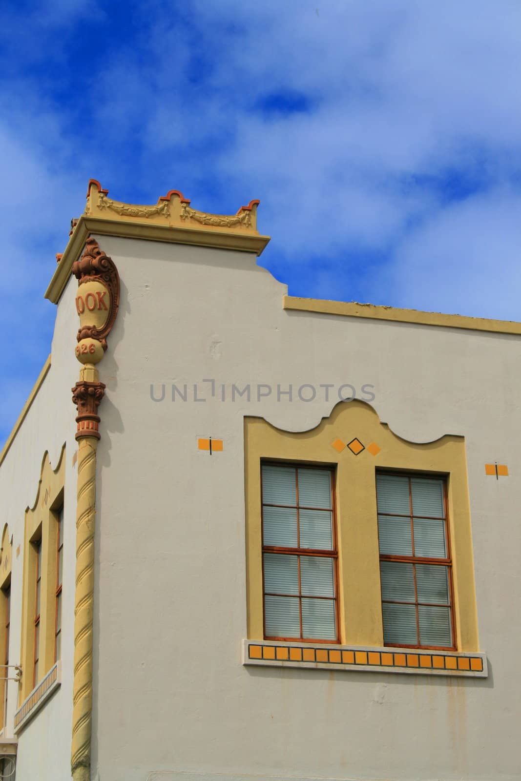 Close up of a building with unique architecture.
