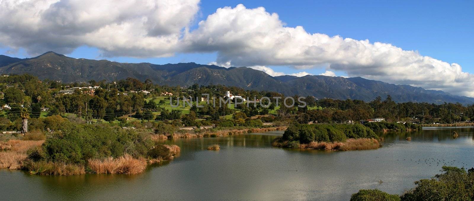 Panorama of the Santa Barbara Mountains