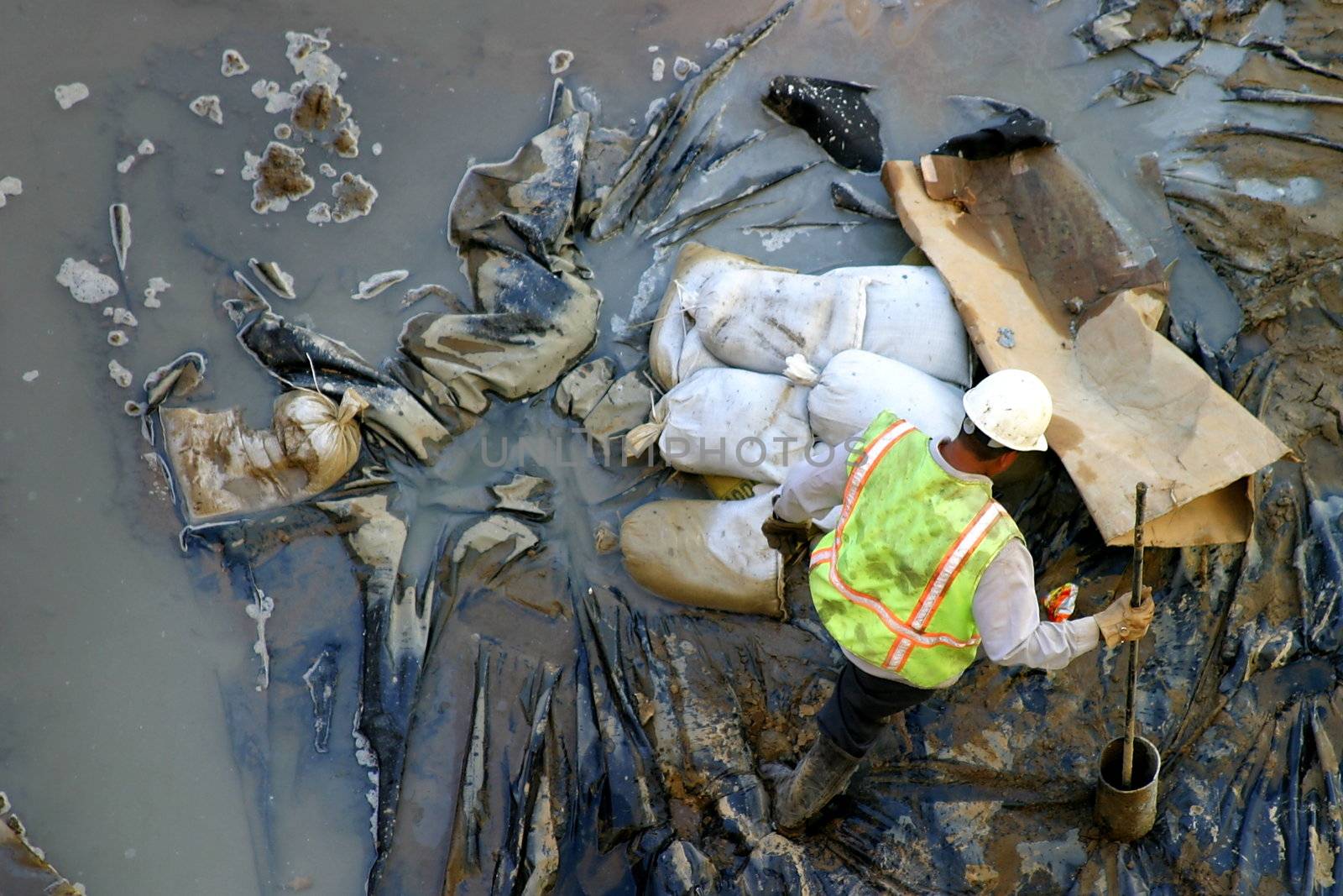 Worker at a construction site