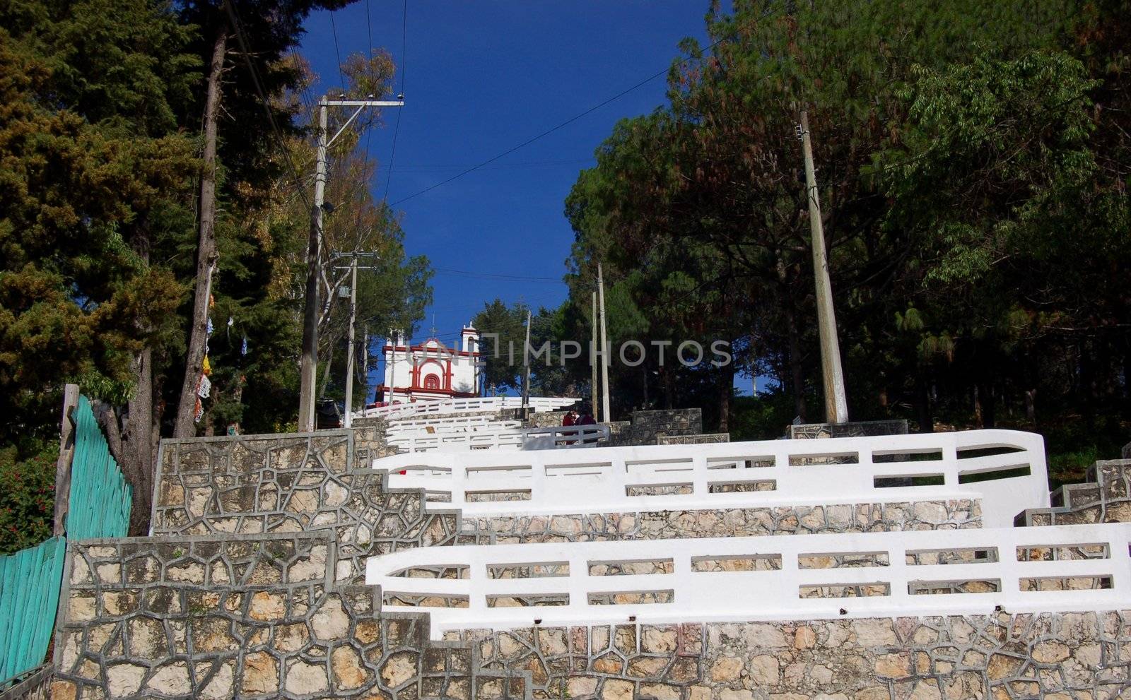 Church on top of Hill in Chiapas,Mexico