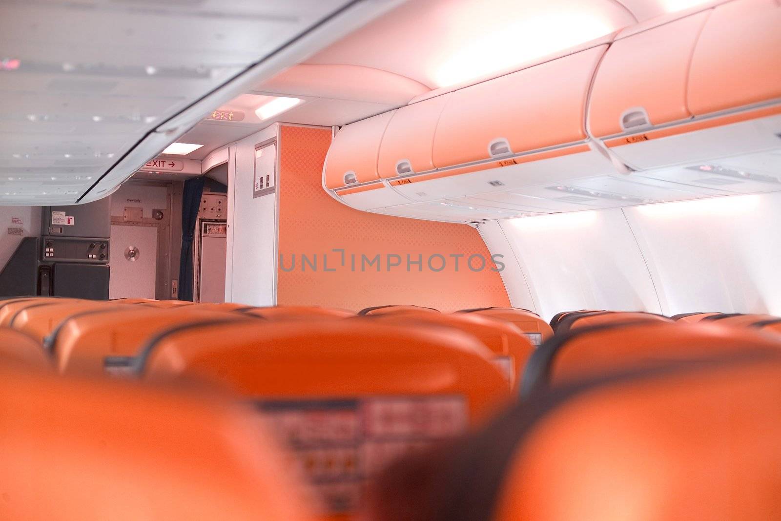 airplane cabine orange