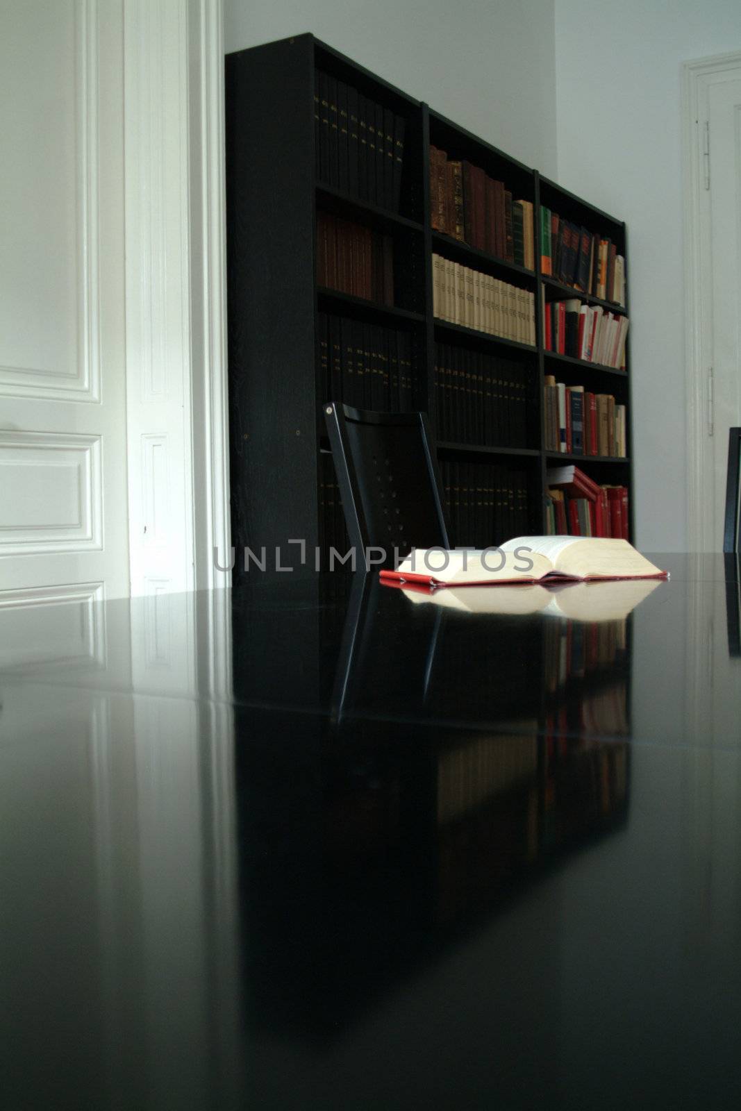 book on table