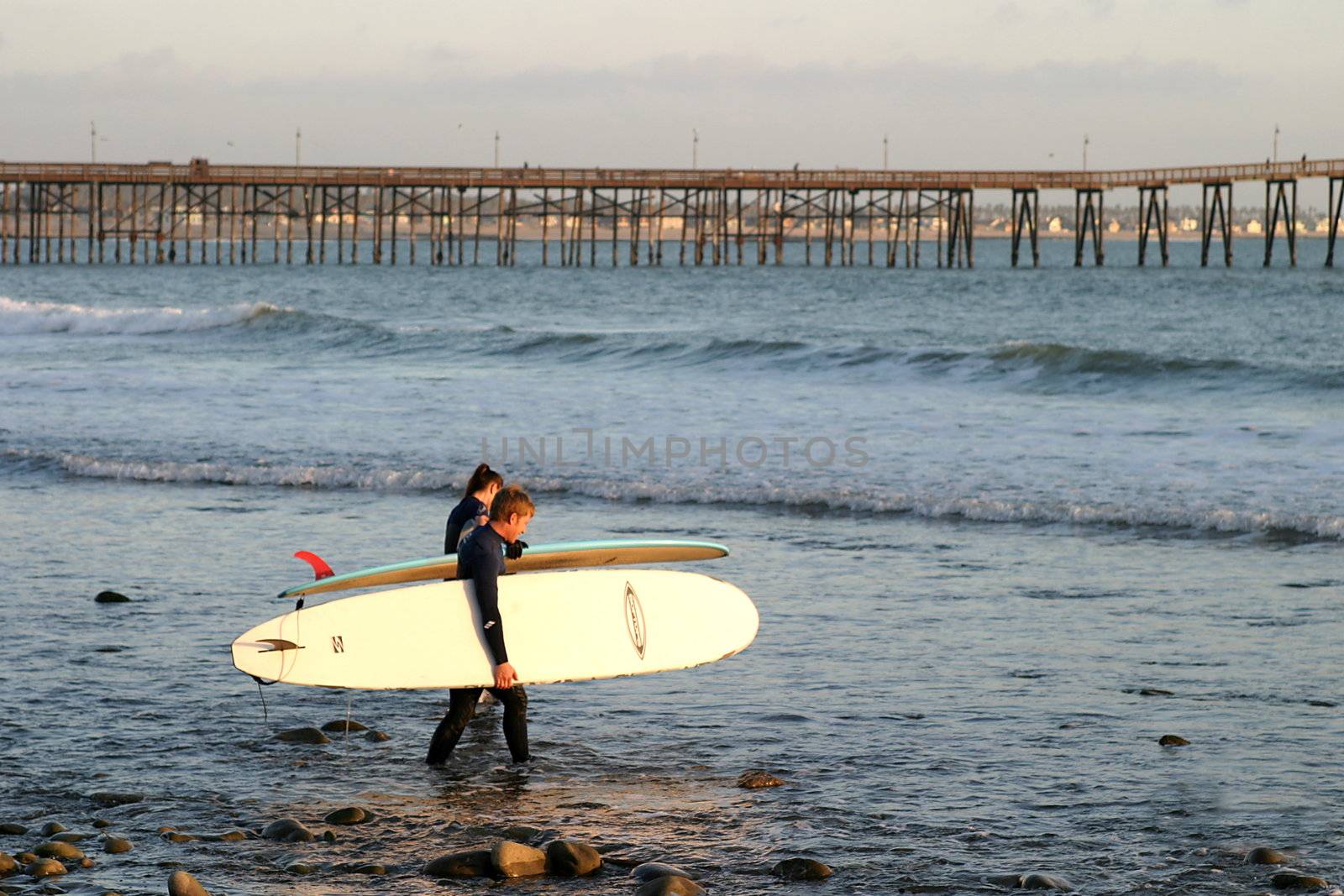 Off To Sunset Surf by hlehnerer