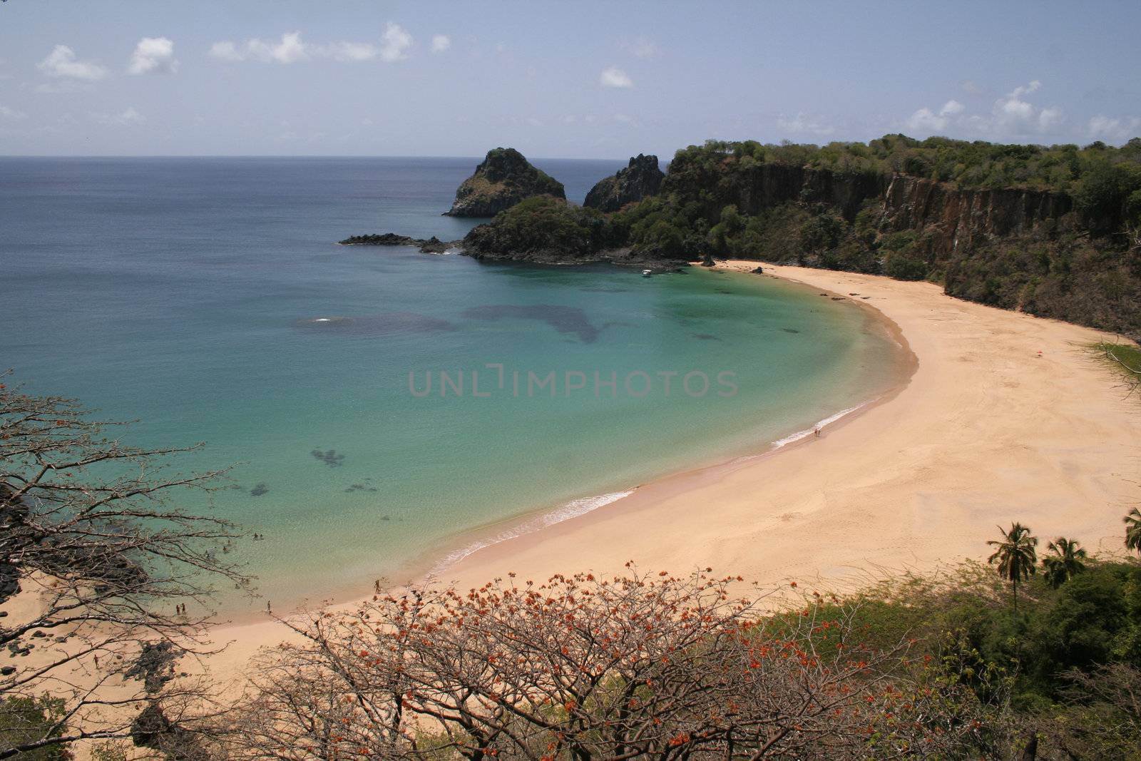 The "Sancho Bay" in Fernando de Noronha, a paradisiac island off the coast of Brazil.