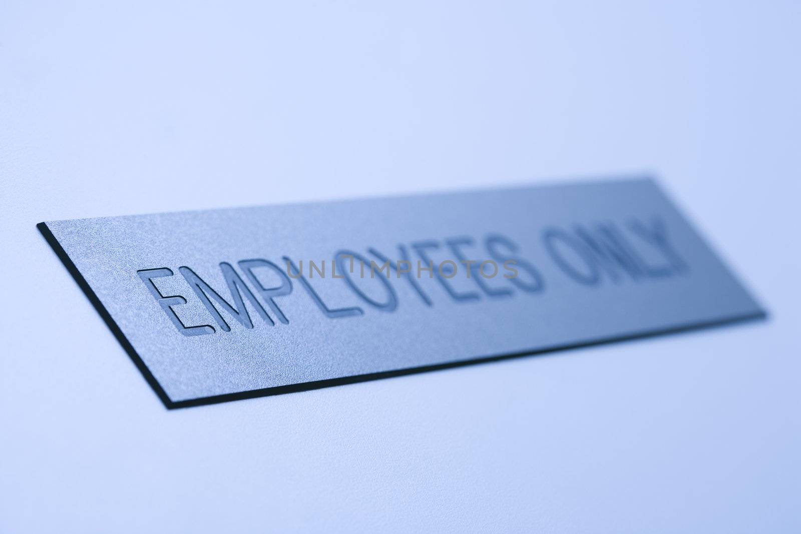 Employees only sign. by iofoto