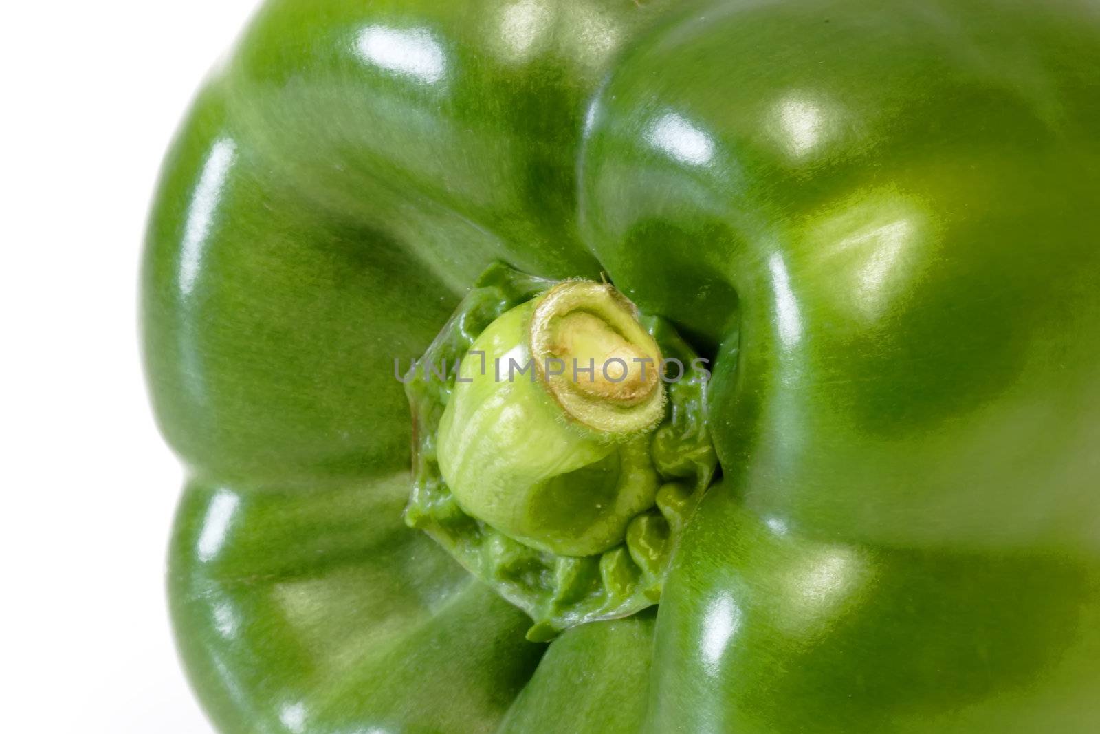 Closeup from green Pepper by Teamarbeit
