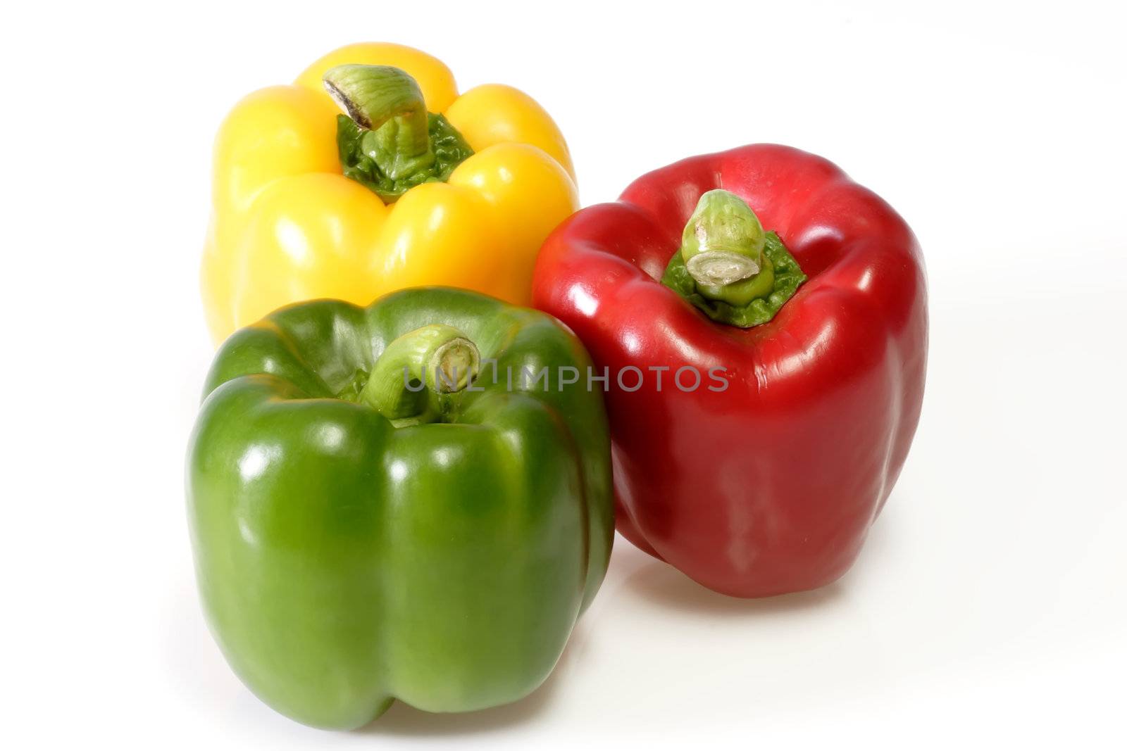 A closeup view of  pepper with bright background
