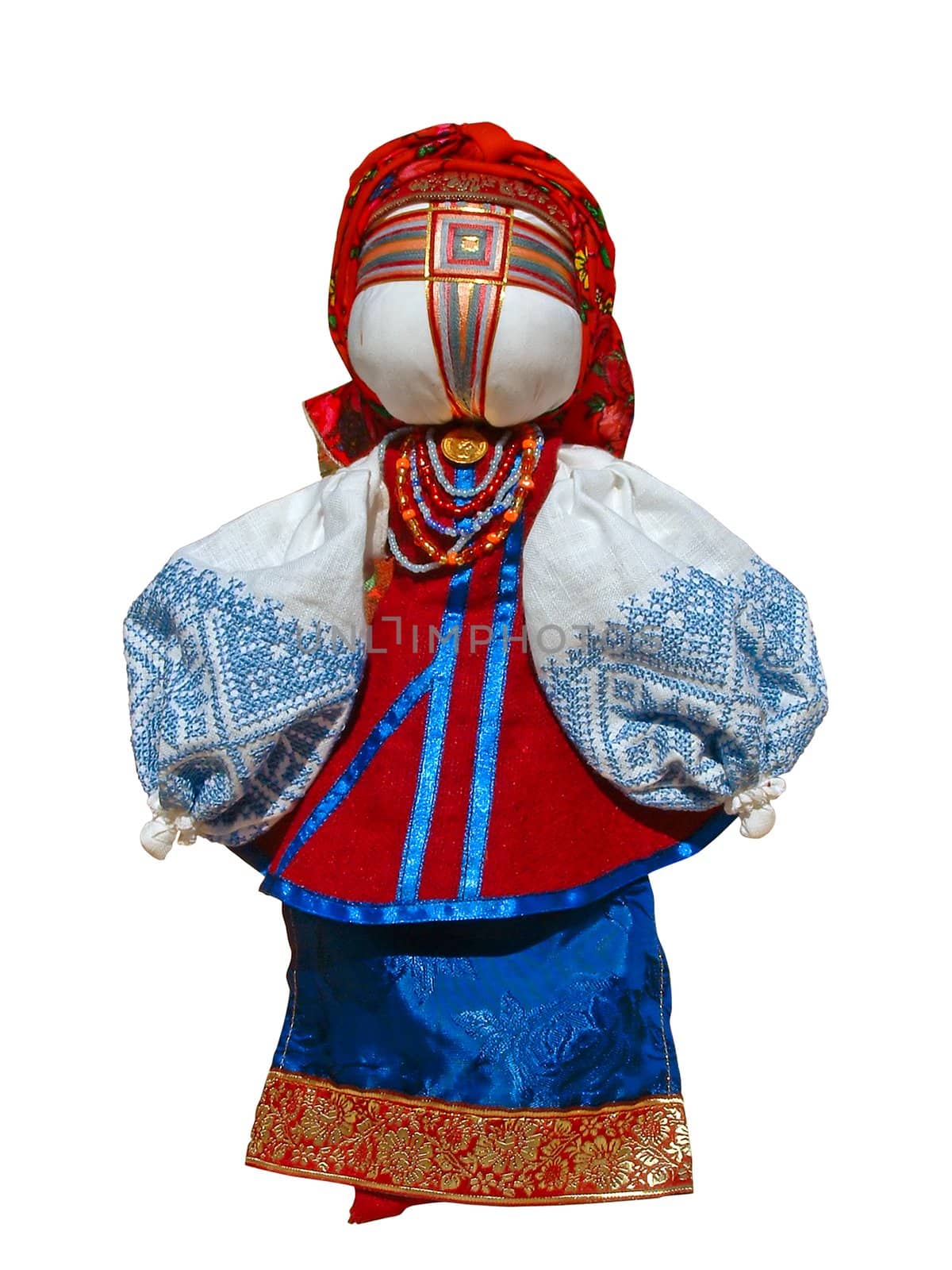 Ukrainian ancient folklore product "motanka" by which children at early age are played.