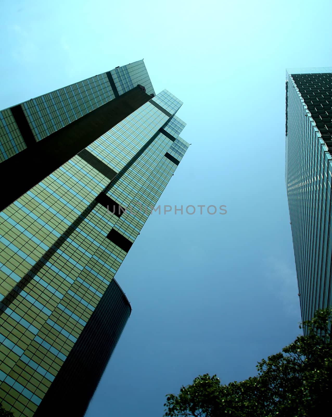 Shanghai highrise office building in Pudong 