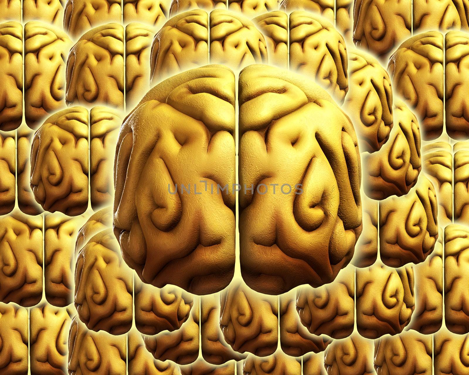 Brain Background by harveysart