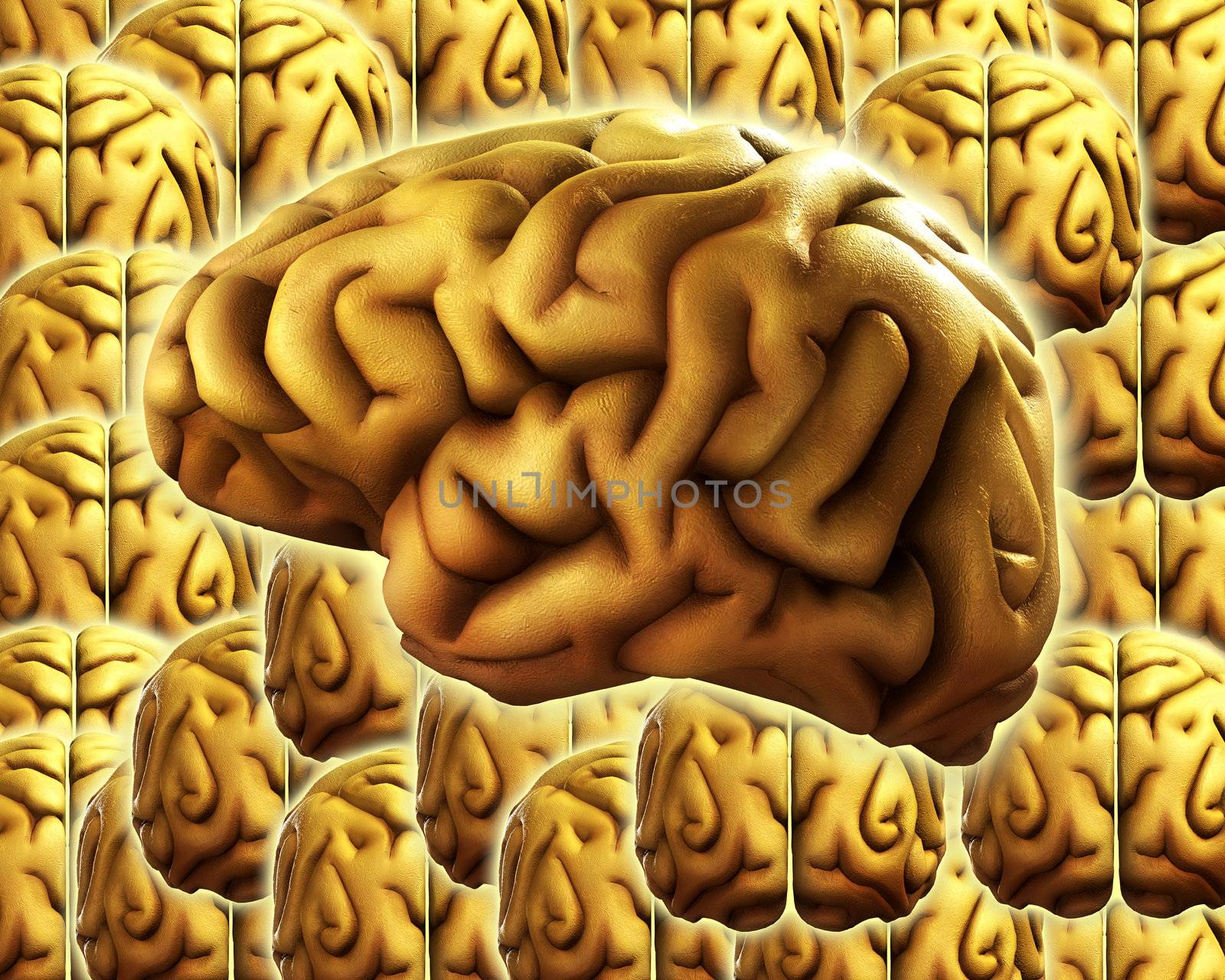 Brain Background by harveysart
