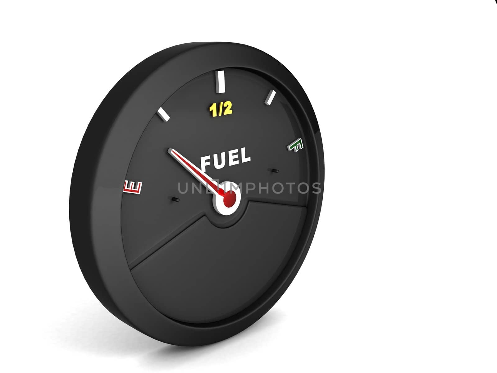 side view of fuel meter by imagerymajestic