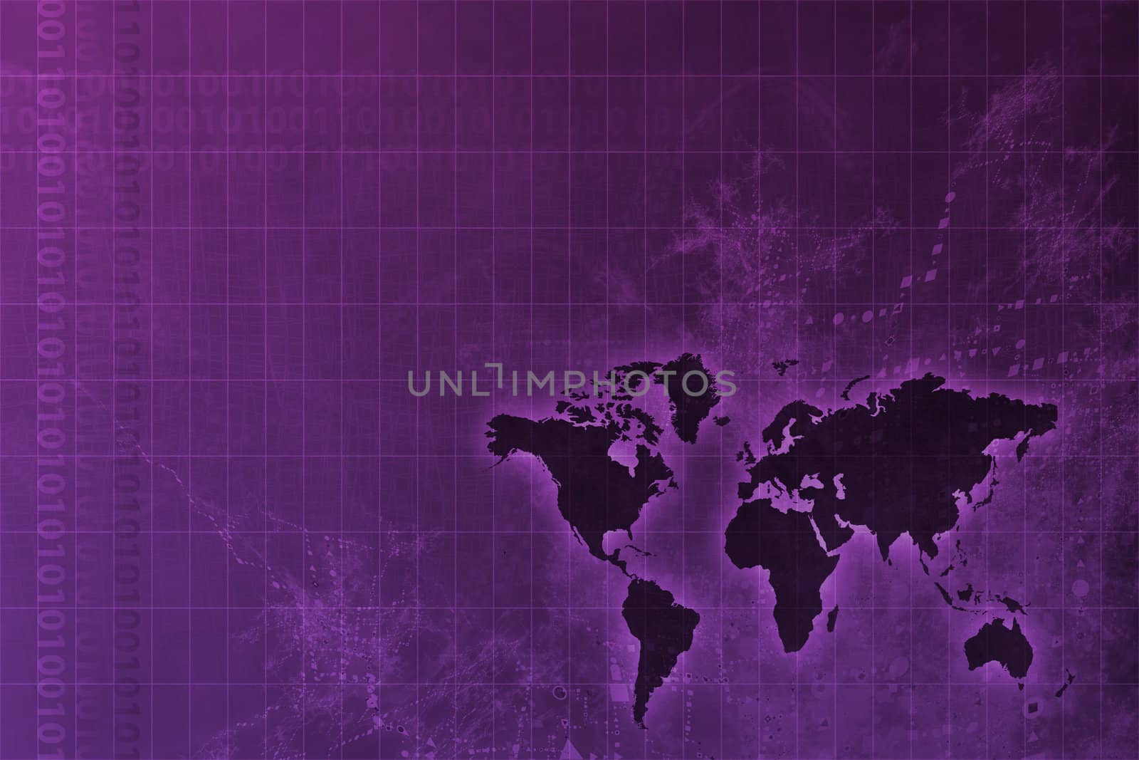 Corporate Worldwide Growth Abstract Background With Map 