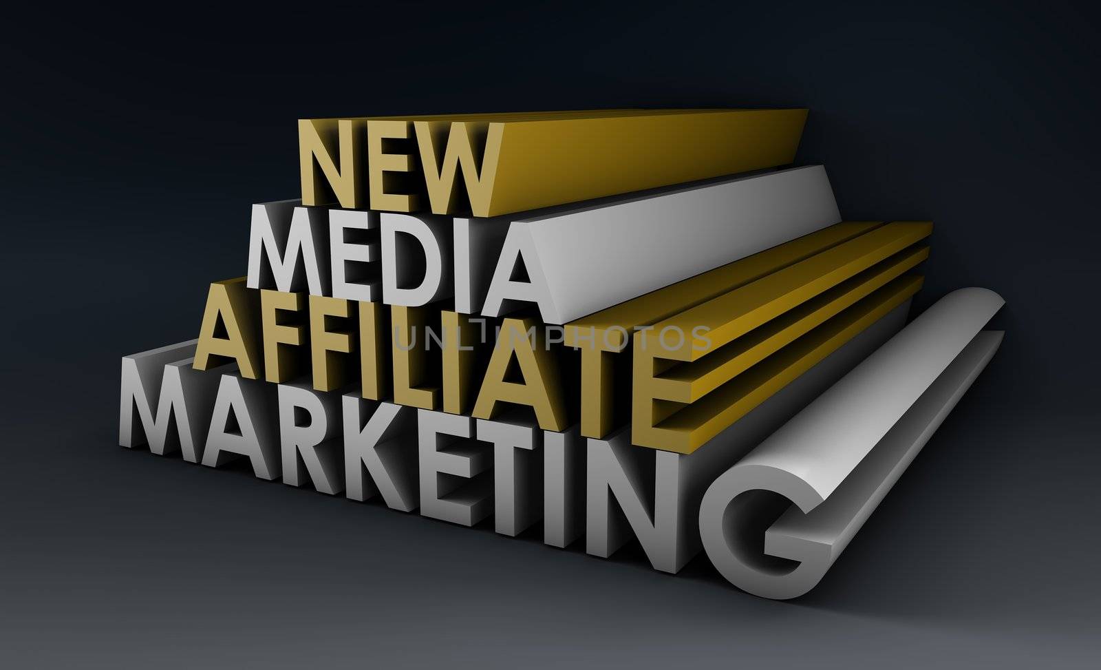Affiliate Marketing Concept on a Online Referral