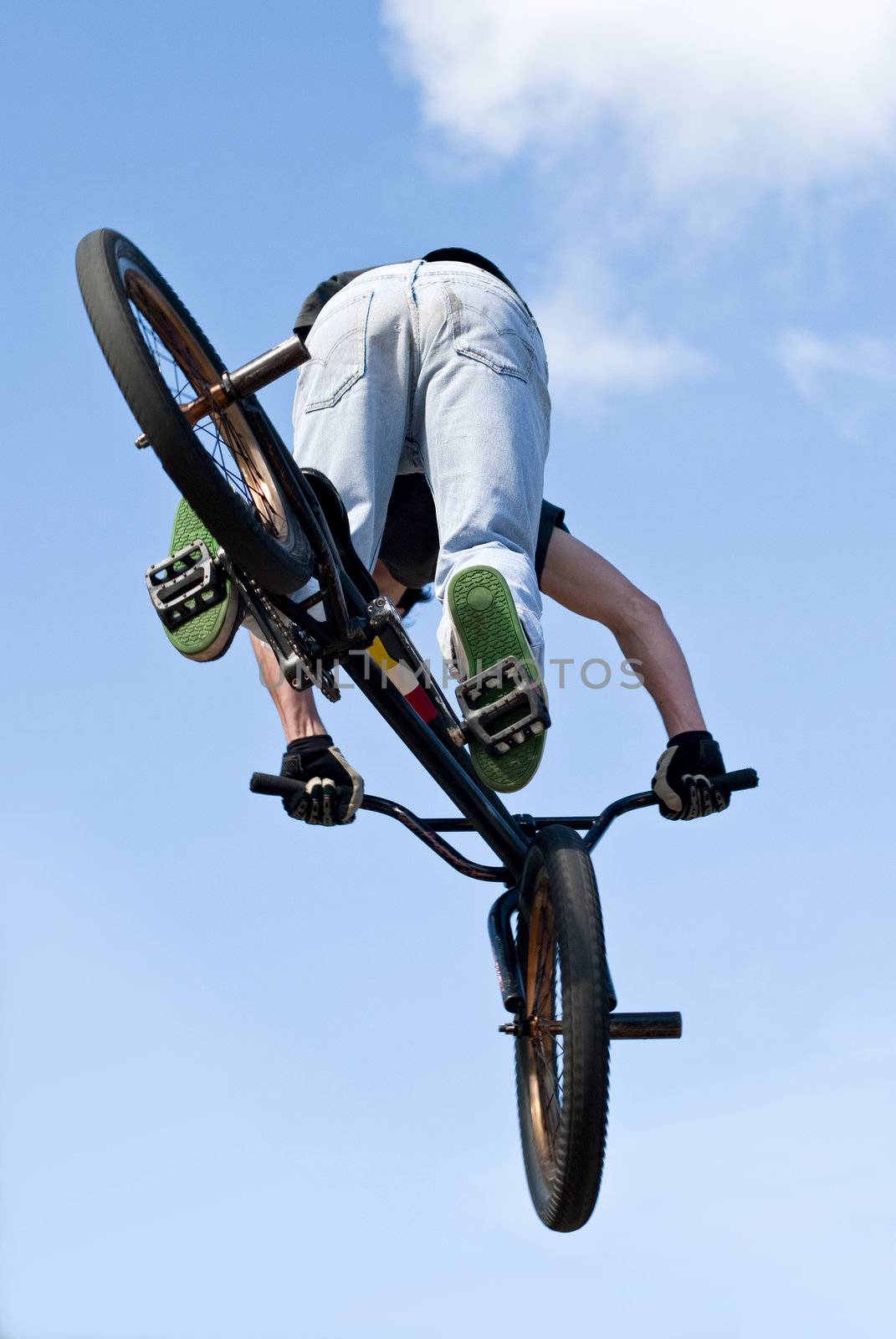 BMX Bike Stunt Aerial by homydesign