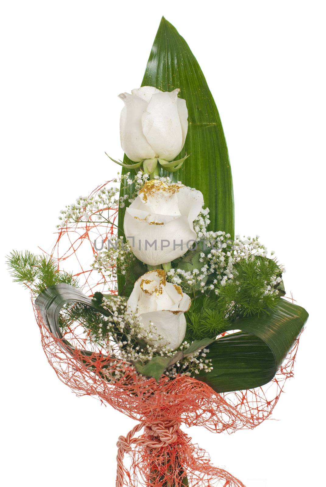 White roses bouquet by homydesign