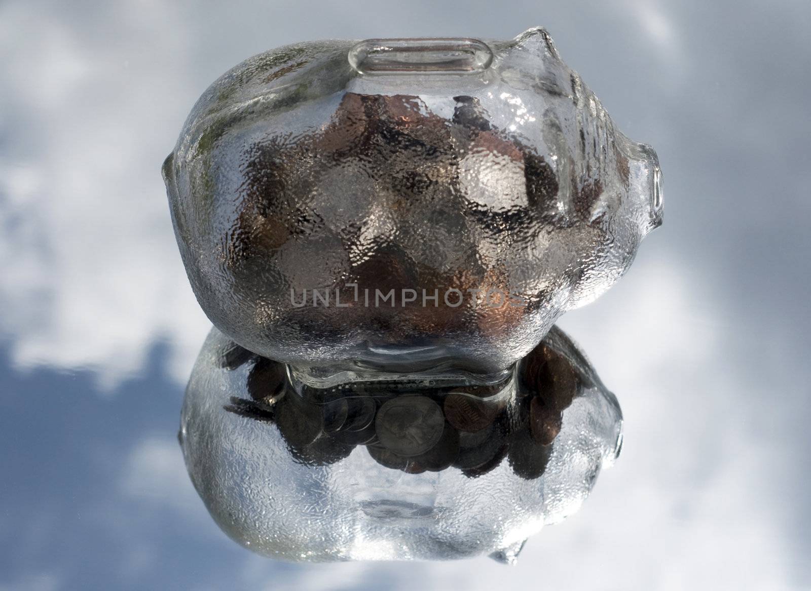Glass Piggy Bank by PDImages