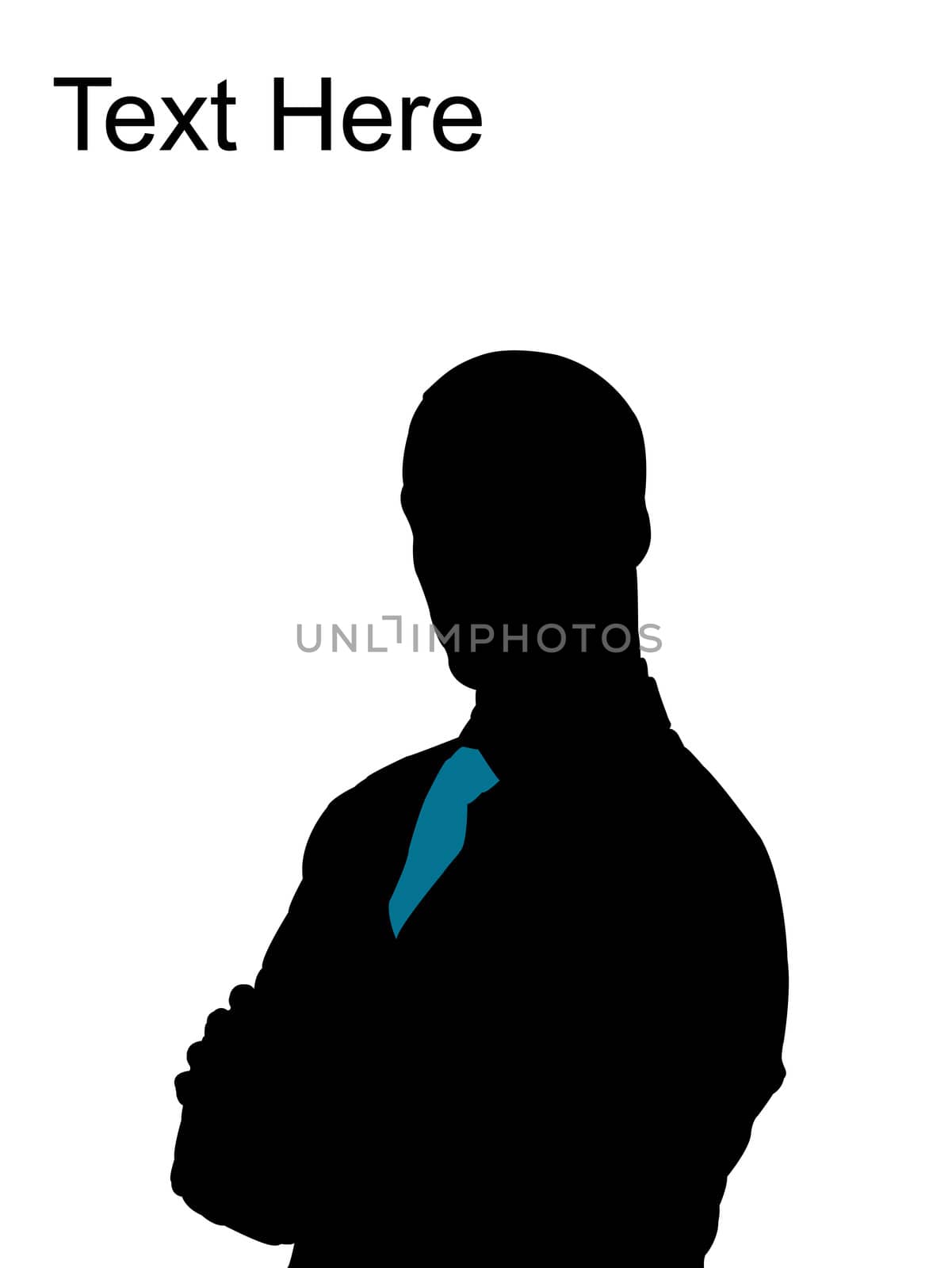 handsome businessman posing with arms crossed