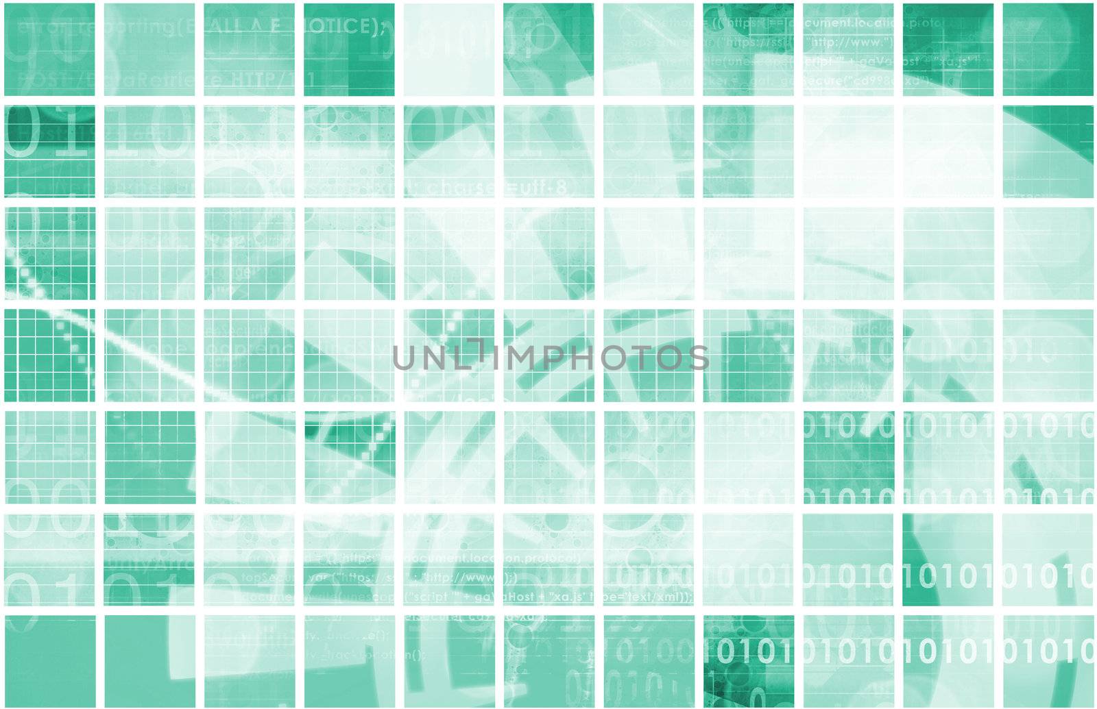Science Technology Data as a Abstract Art