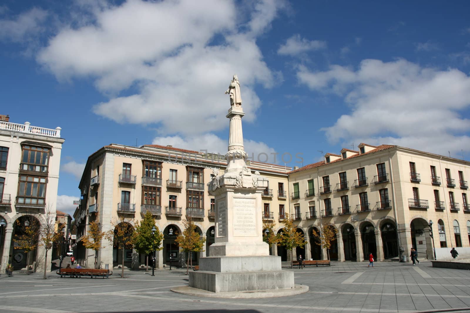 Plaza Santa Teresa (Saint Theresa Square) in Avila, Castilla, Spain