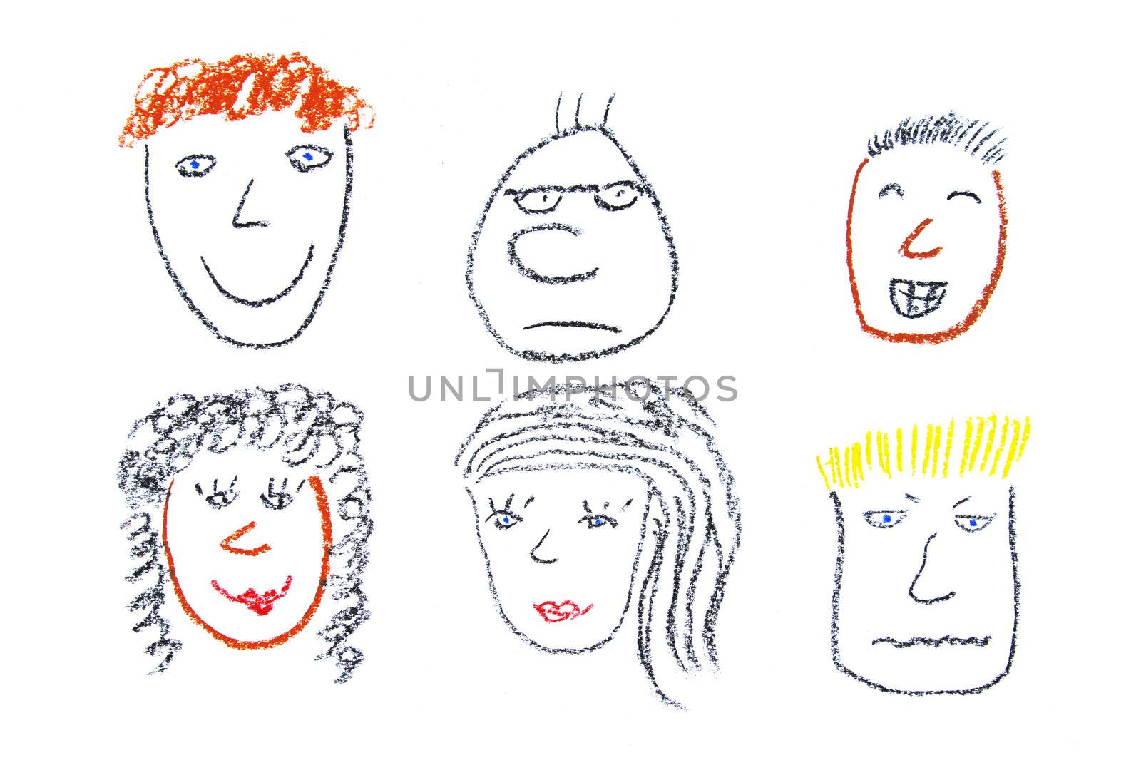 People faces by tupungato