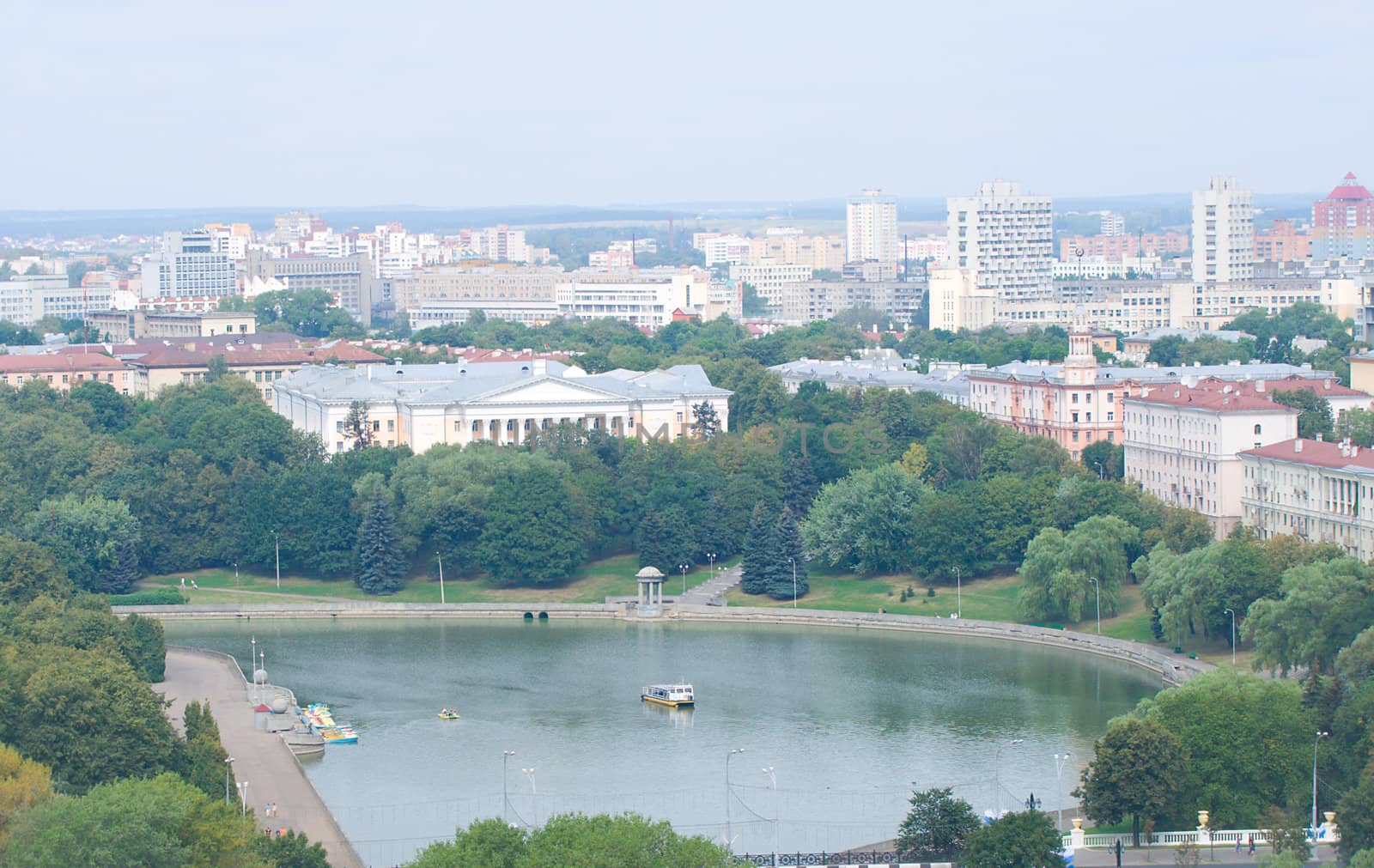 Minsk city, view from above