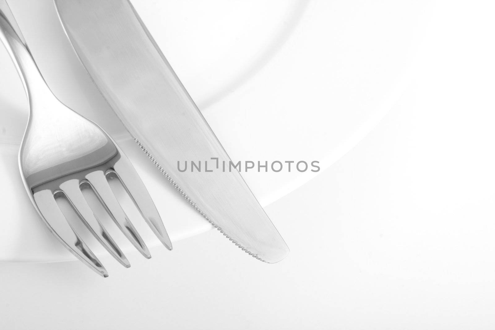 cutlery on a plate