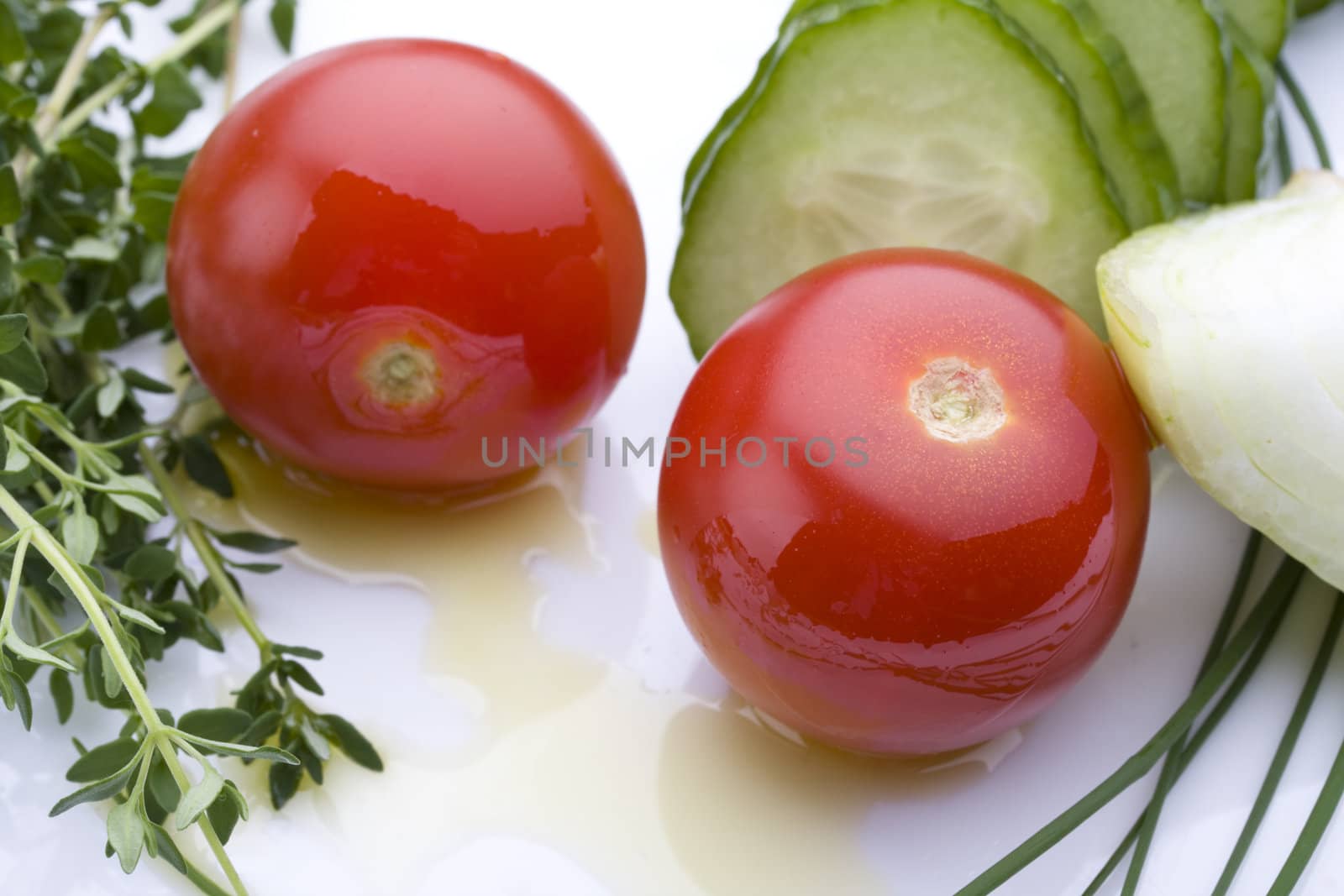 fresh salad ingredients