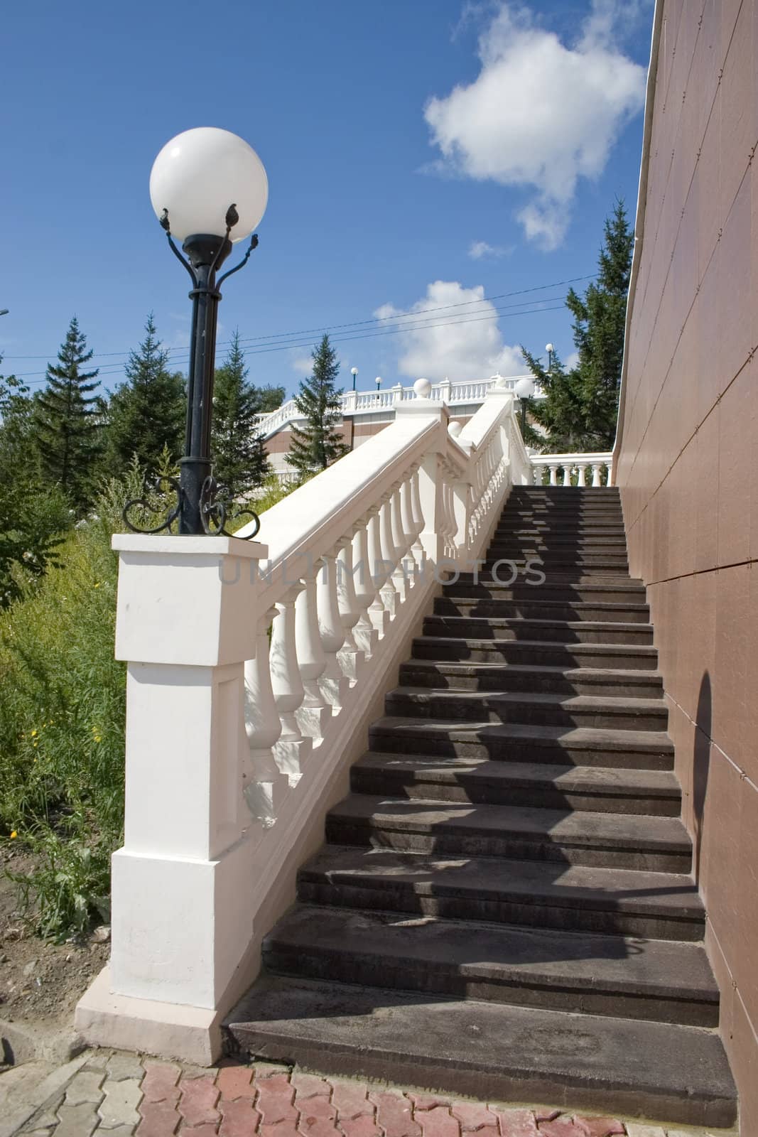Ladder with a lantern. by botsman
