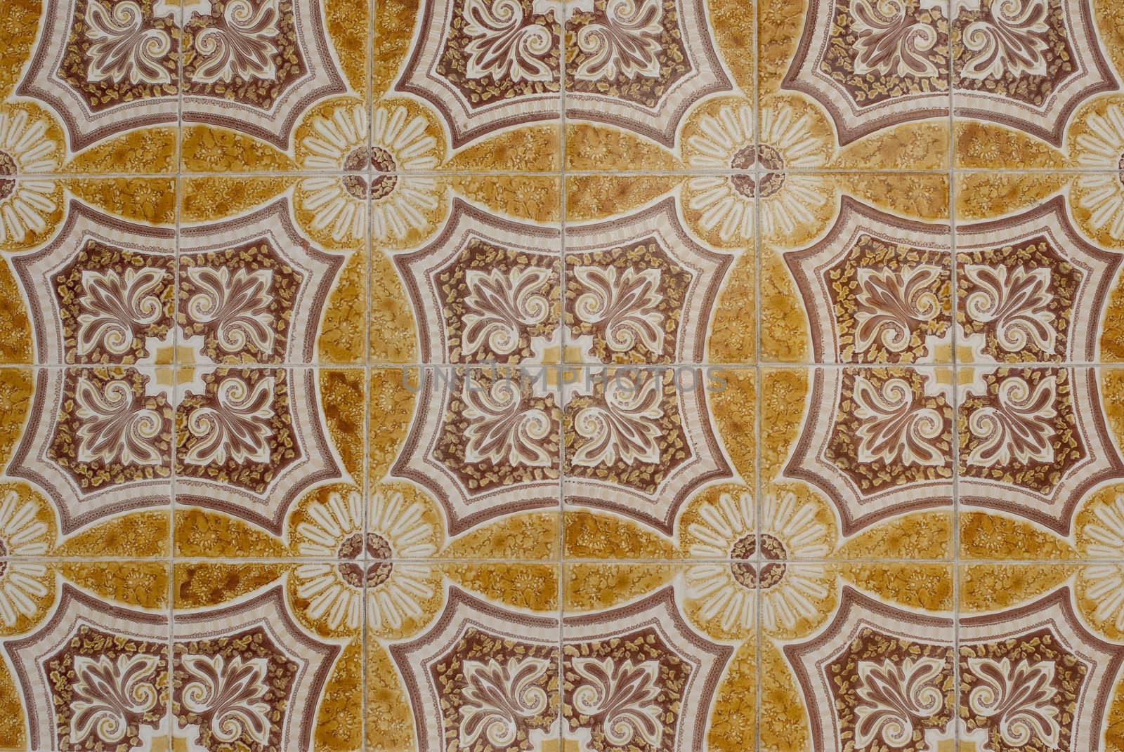 Detail of Portuguese glazed tiles.