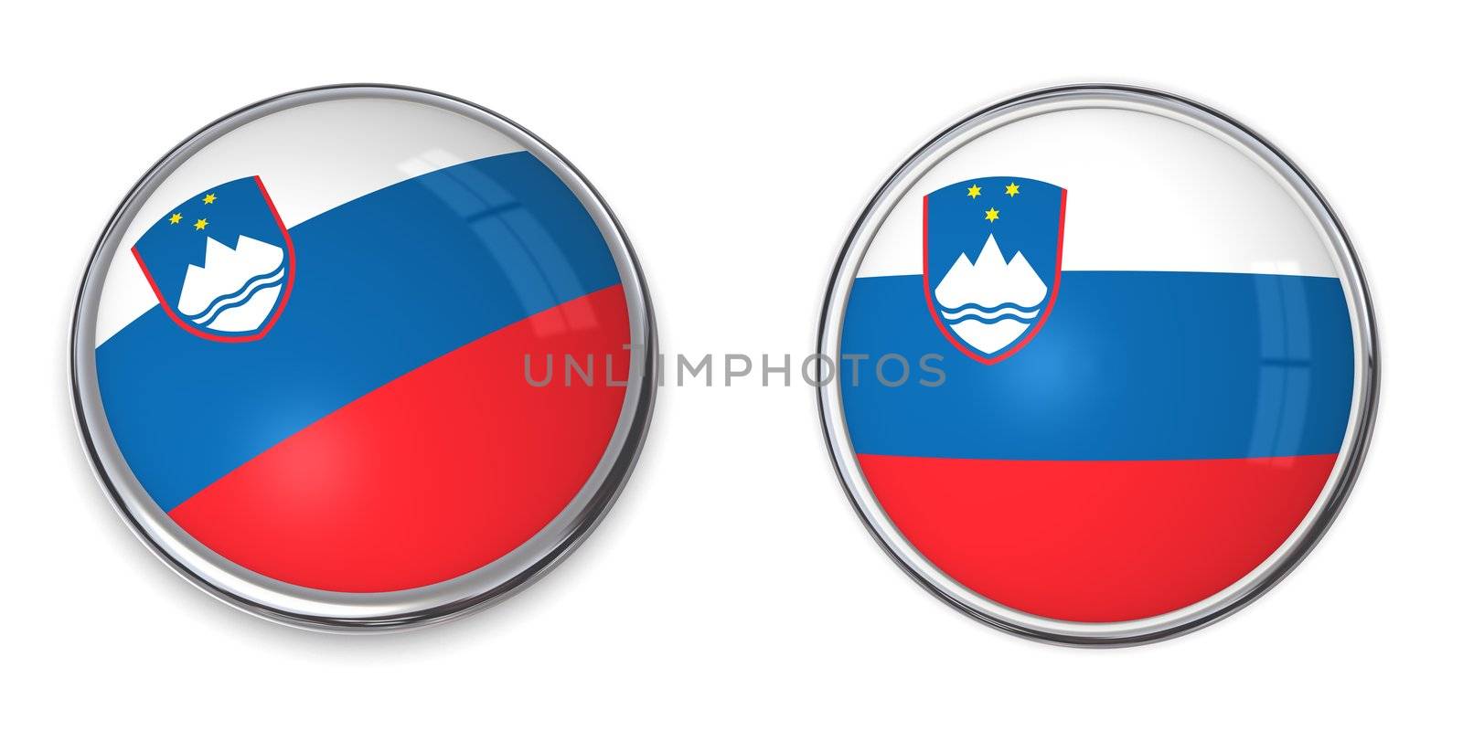 Banner Button Slovenia by PixBox