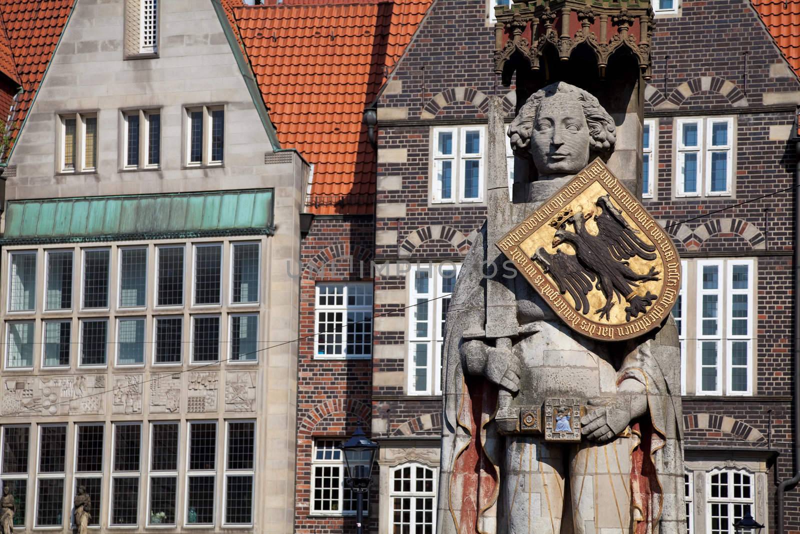 The Statue of Roland in the Free Hanseatic City of Bremen
