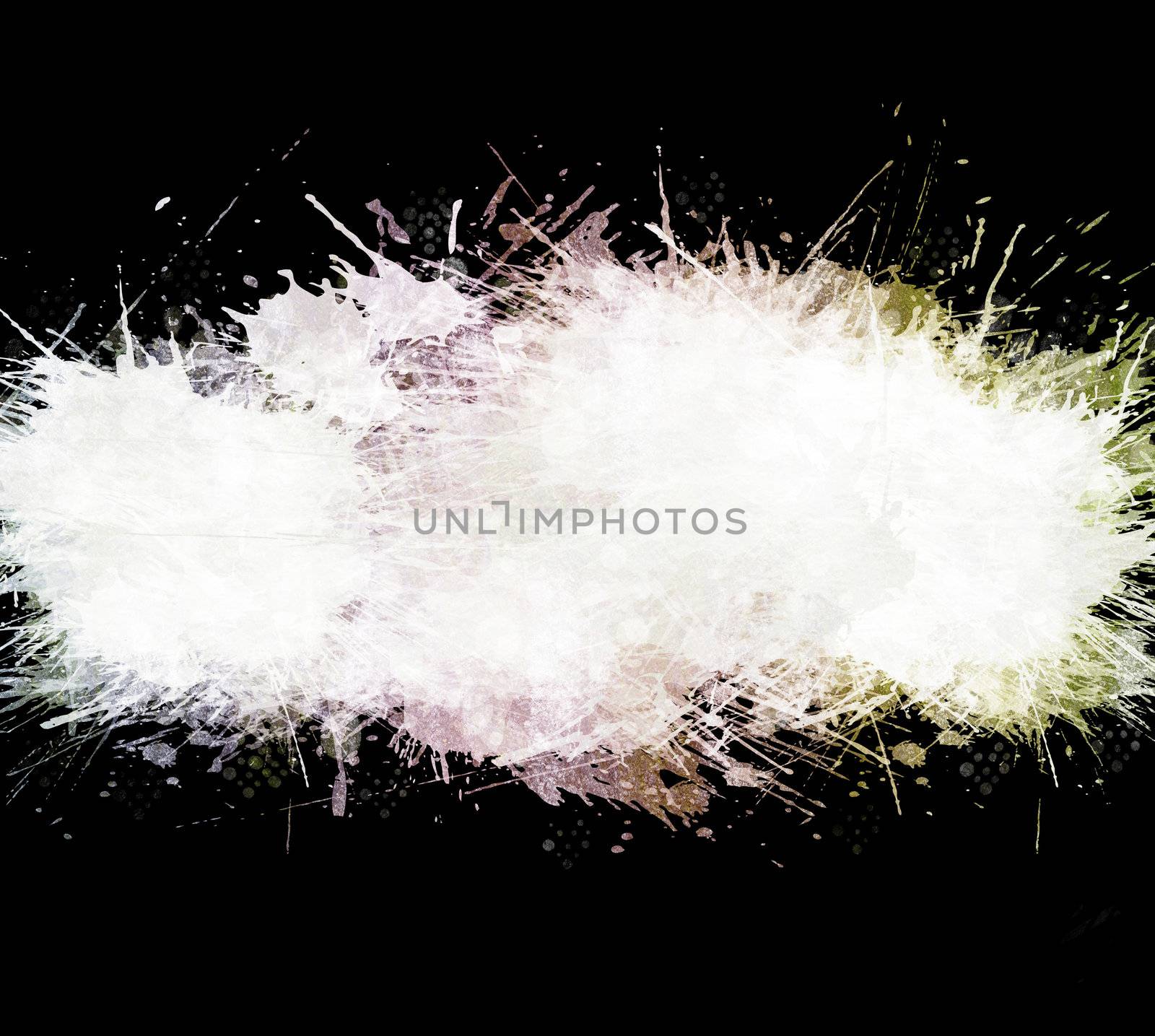 Black washed watercolor splatter background by domencolja