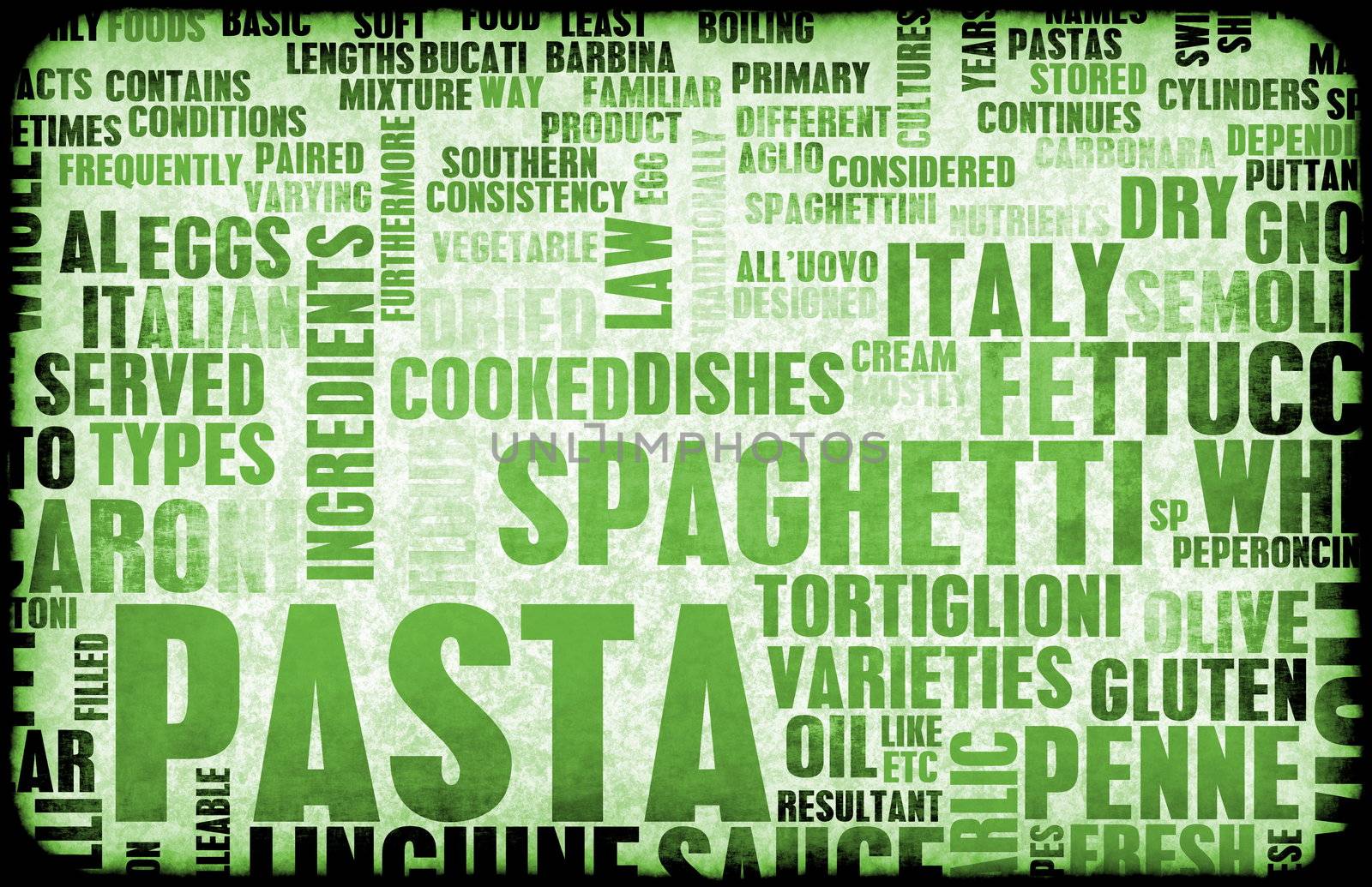 Pasta Assorted Variety Background As a Abstract