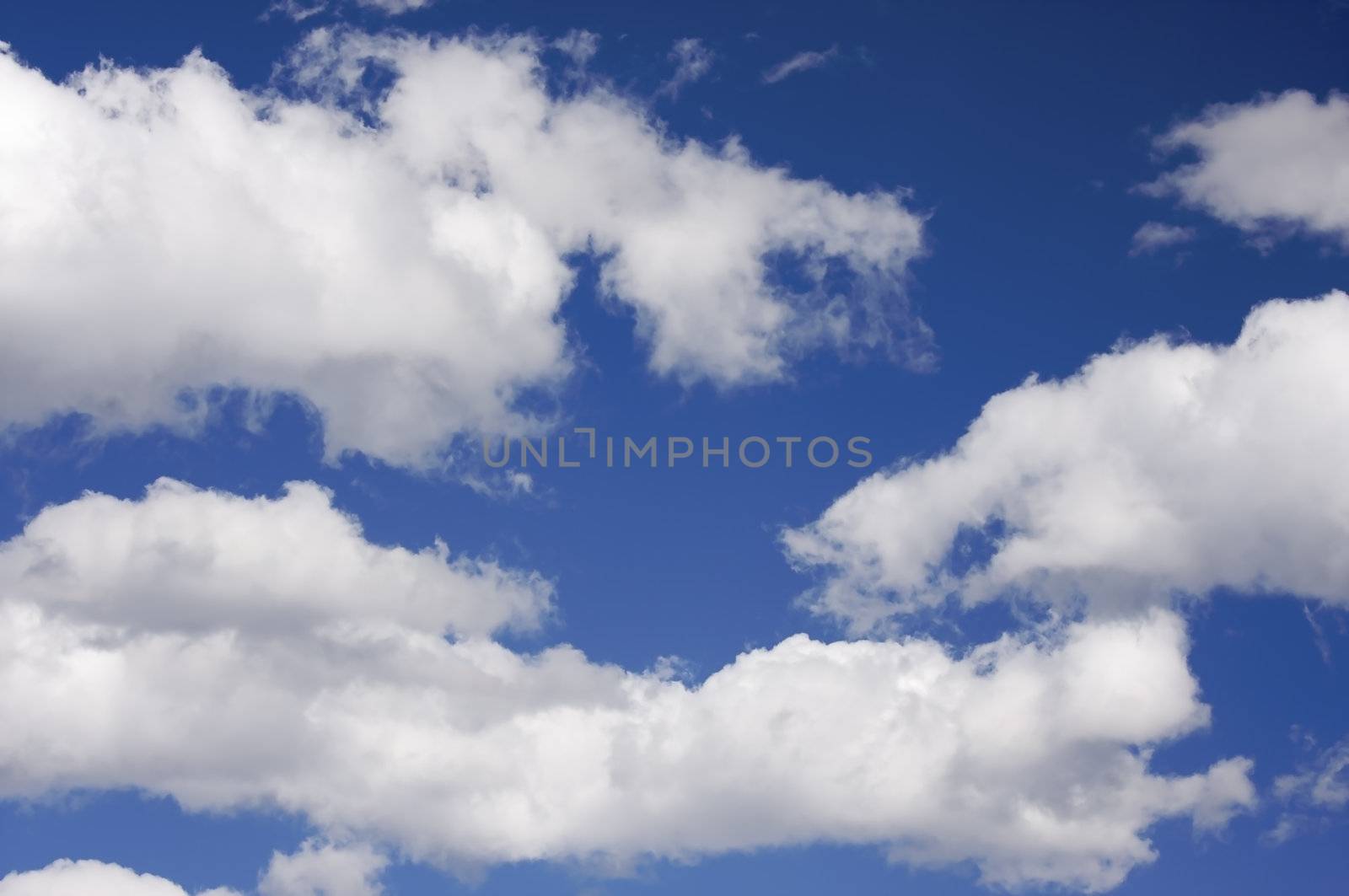 Tranquil Clouds and Deep Blue Sky