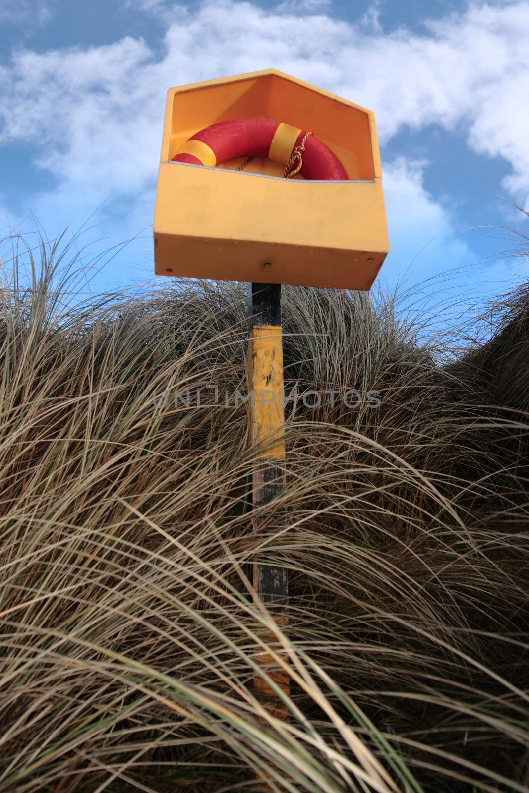 a lifebuoy on the coast of kerry Ireland