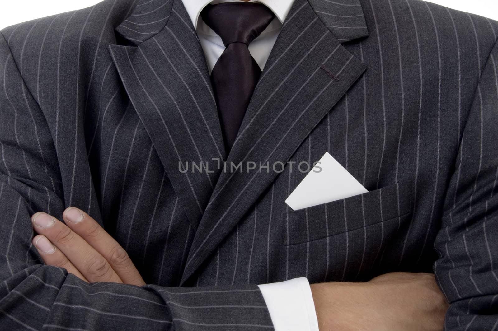 folded hand of businessman by imagerymajestic