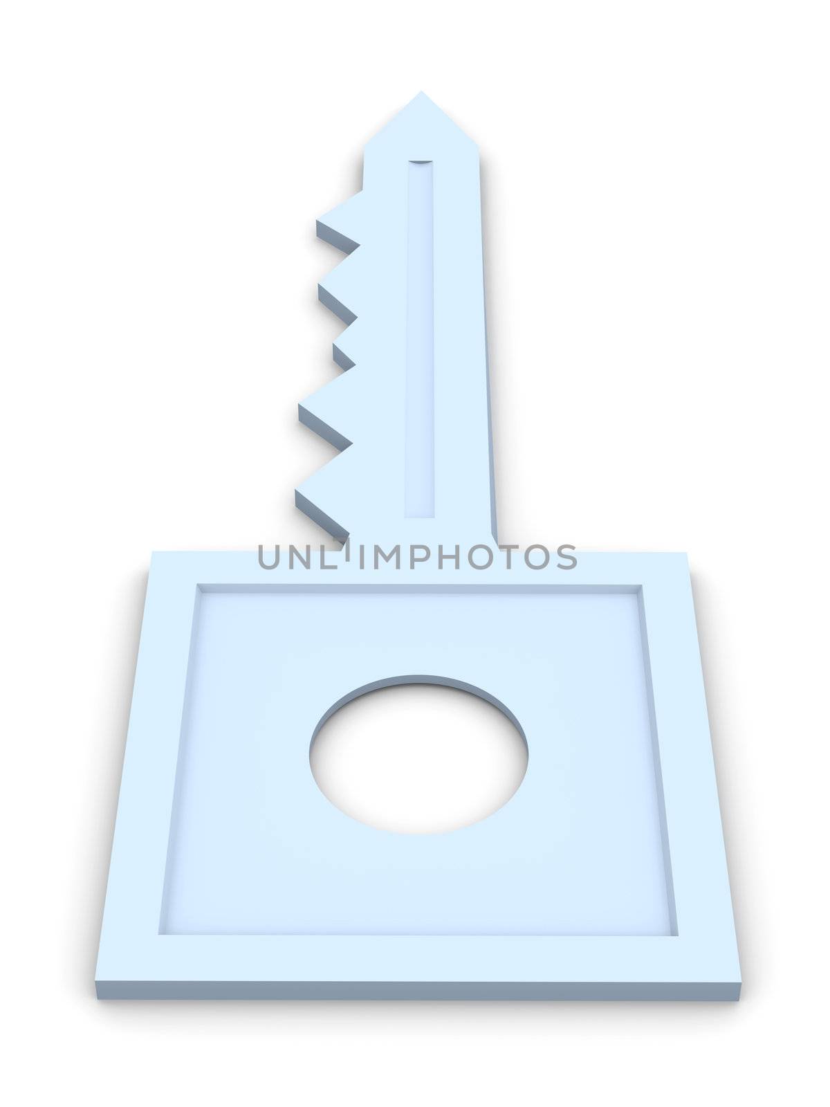 3D Illustration. Isolated on white.