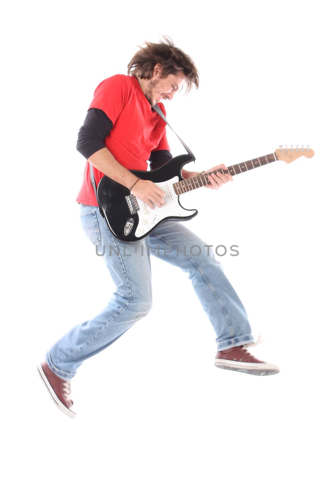 Guitar player flying by Erdosain